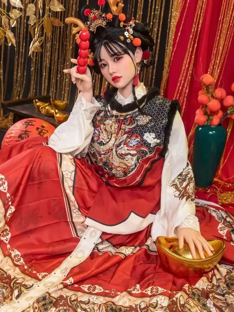 F2281-169cm\/5ft5(36kg) C Cup Wushi Happy Year theme Silicone Chinese Sex Doll｜Starpery Doll view 10