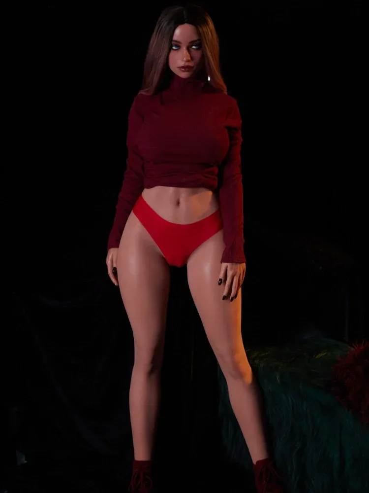 F5468-163cm(5ft3)-35.6kg E Cup life size Silicone Sex Doll丨Climax Doll Ultra view 5