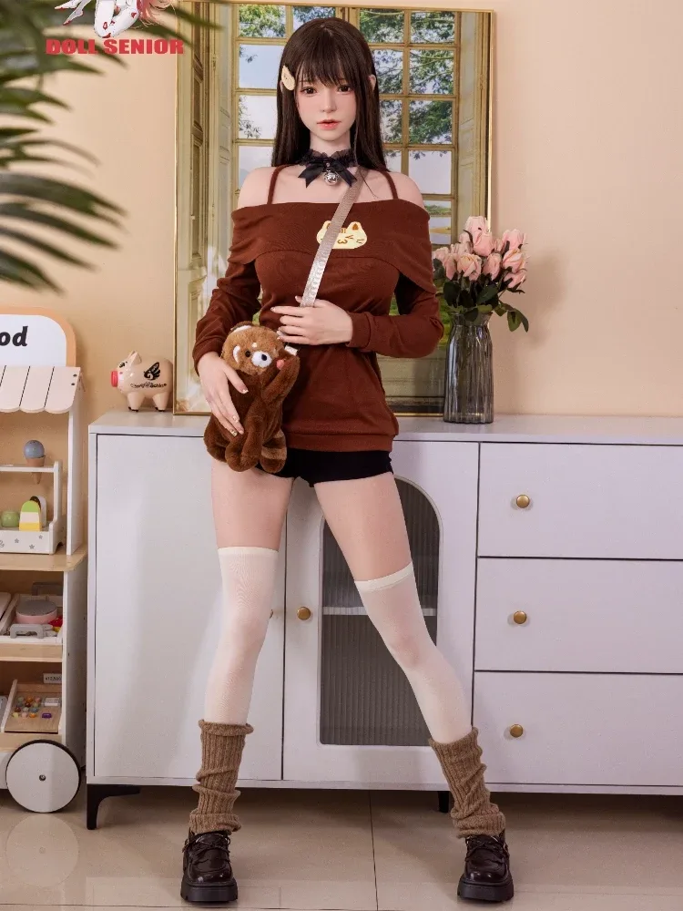 F7660- 163cm(5ft4)-35kg E Cup ROS Silicone Sex Dolls Meixiao with Implanted Hair+Gel Breast丨Doll senior view 5