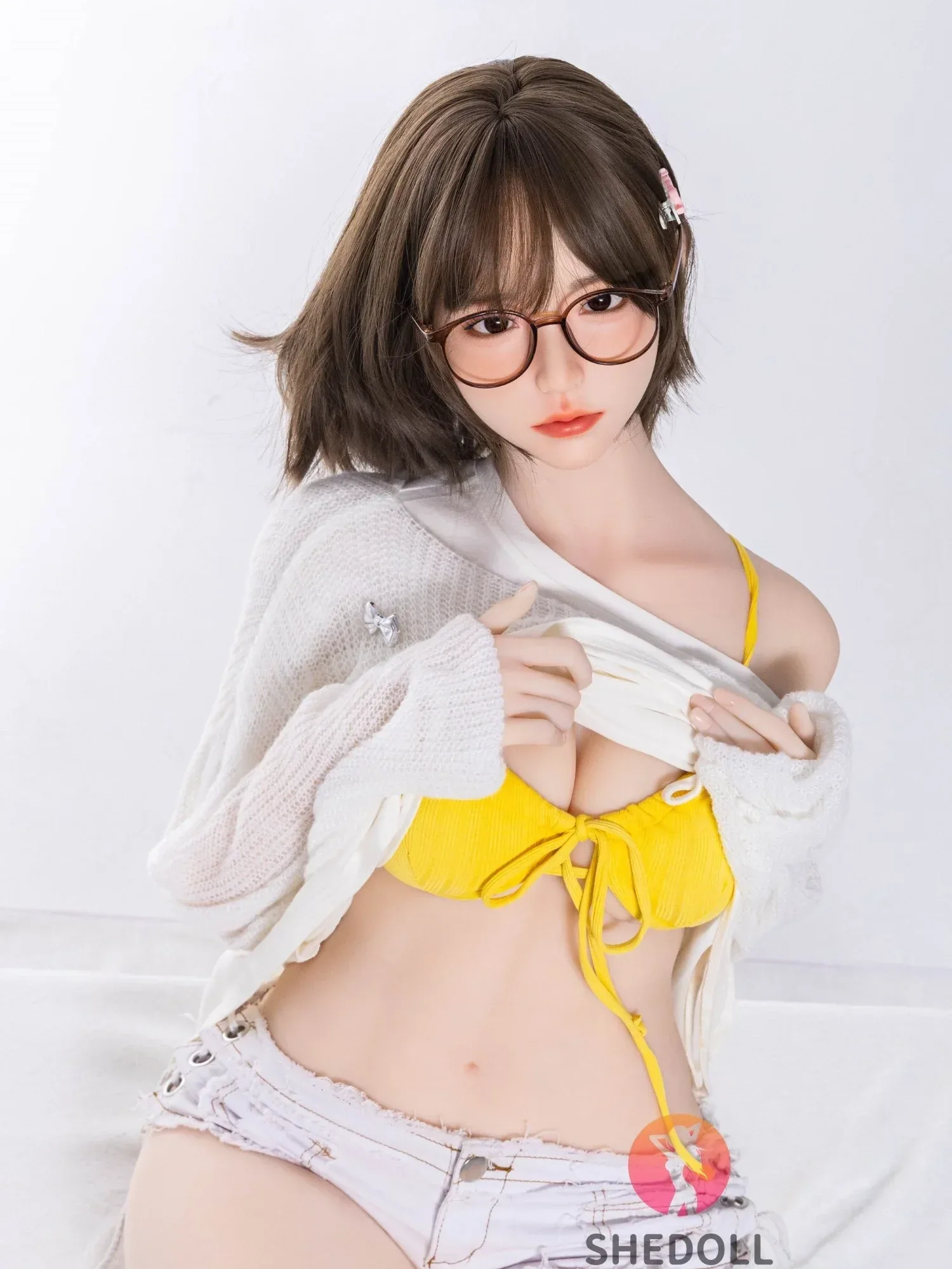 F6093—167cm\/5.5ft-45kg D Cup Asian ROS Silicone Head TPE Body Sex Doll | SHEDOLL view 2