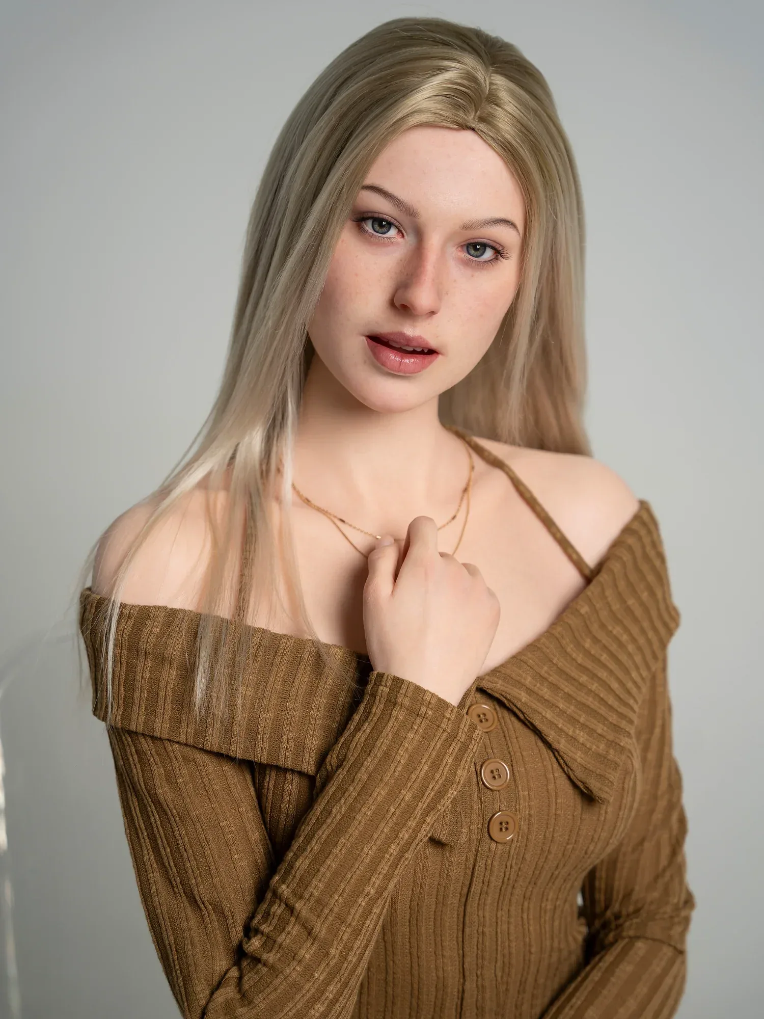 F5659—175cm\/5ft7 E Cup Movable Jaws Silicone Sex Naked Doll (Inspiration) | Zelex Doll view 7