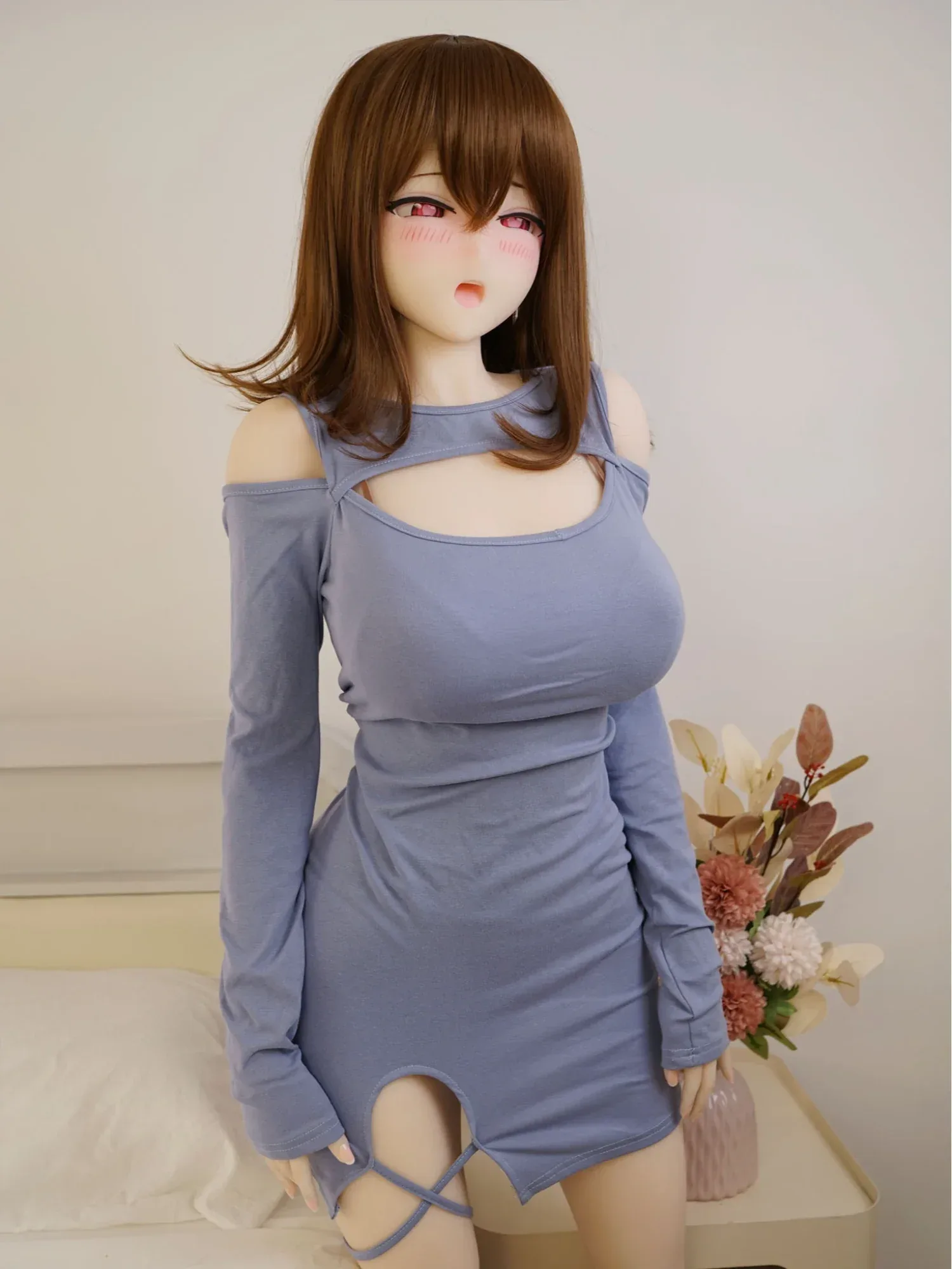 F5907-152cm(4ft12)-32kg Mion C Cup S-TPE Gel filled Breasts Anime Hentai Sex Doll | IROKEBIJIN Doll view 9