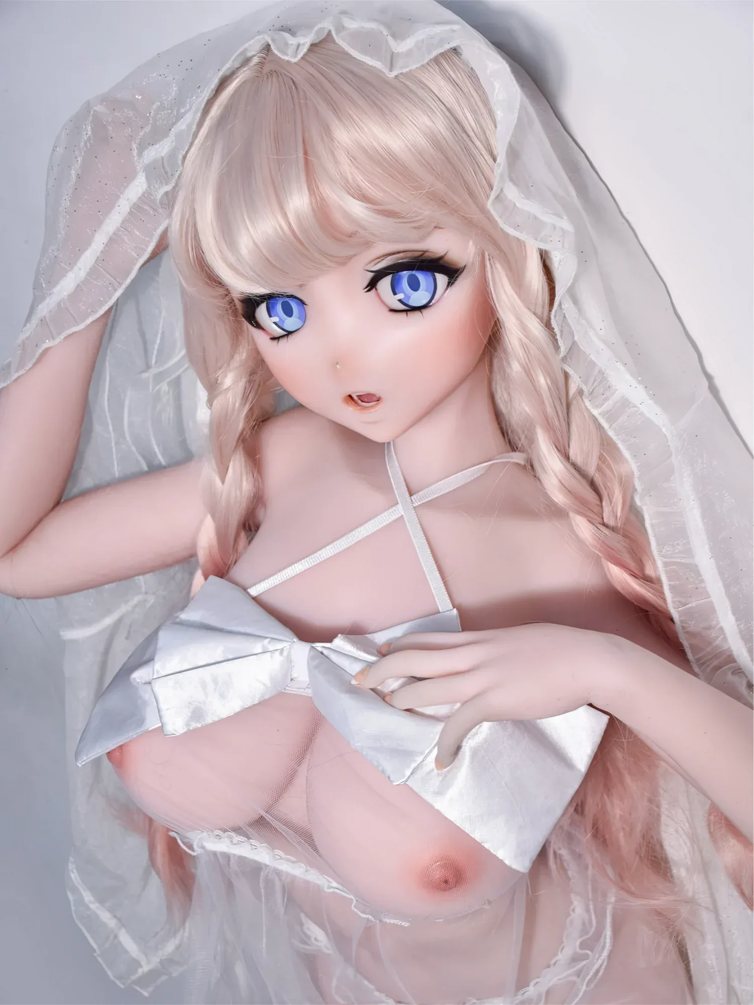 F9276-150cm\/5ft-27.5kg Silicone Head Anime naked doll | Elsa Babe view 2