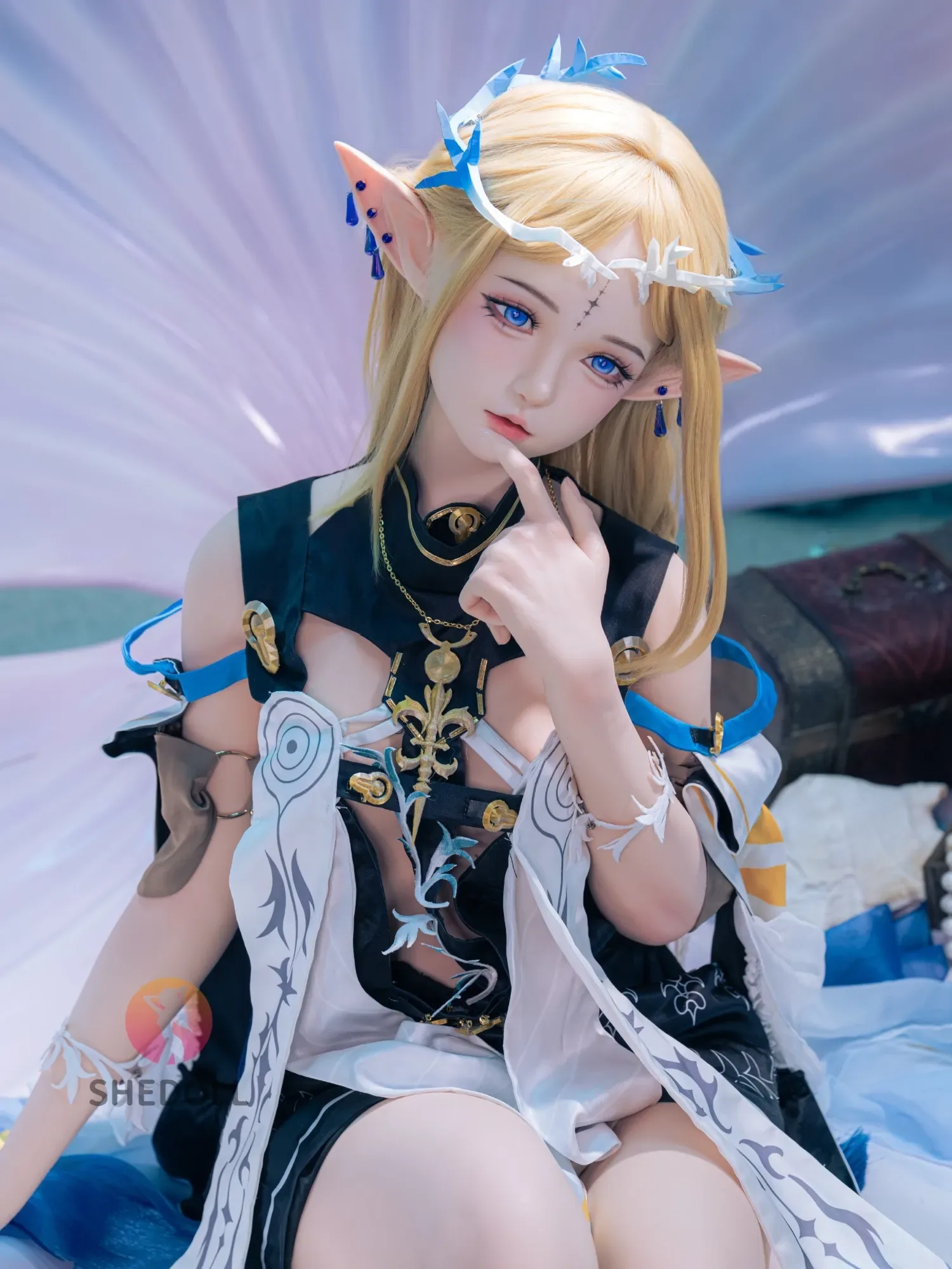F6090—152cm\/5ft-38kg A Cup ROS Flat Chest Silicone Sex Doll Anime - SHEDOLL view 10