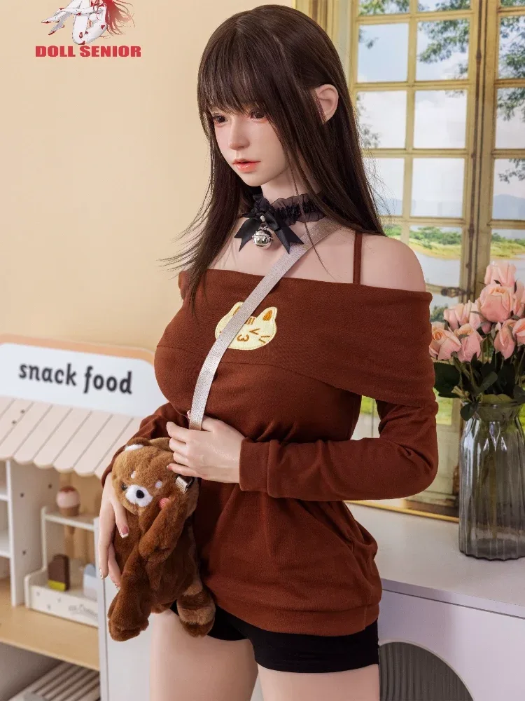 F7660- 163cm(5ft4)-35kg E Cup ROS Silicone Sex Dolls Meixiao with Implanted Hair+Gel Breast丨Doll senior view 6