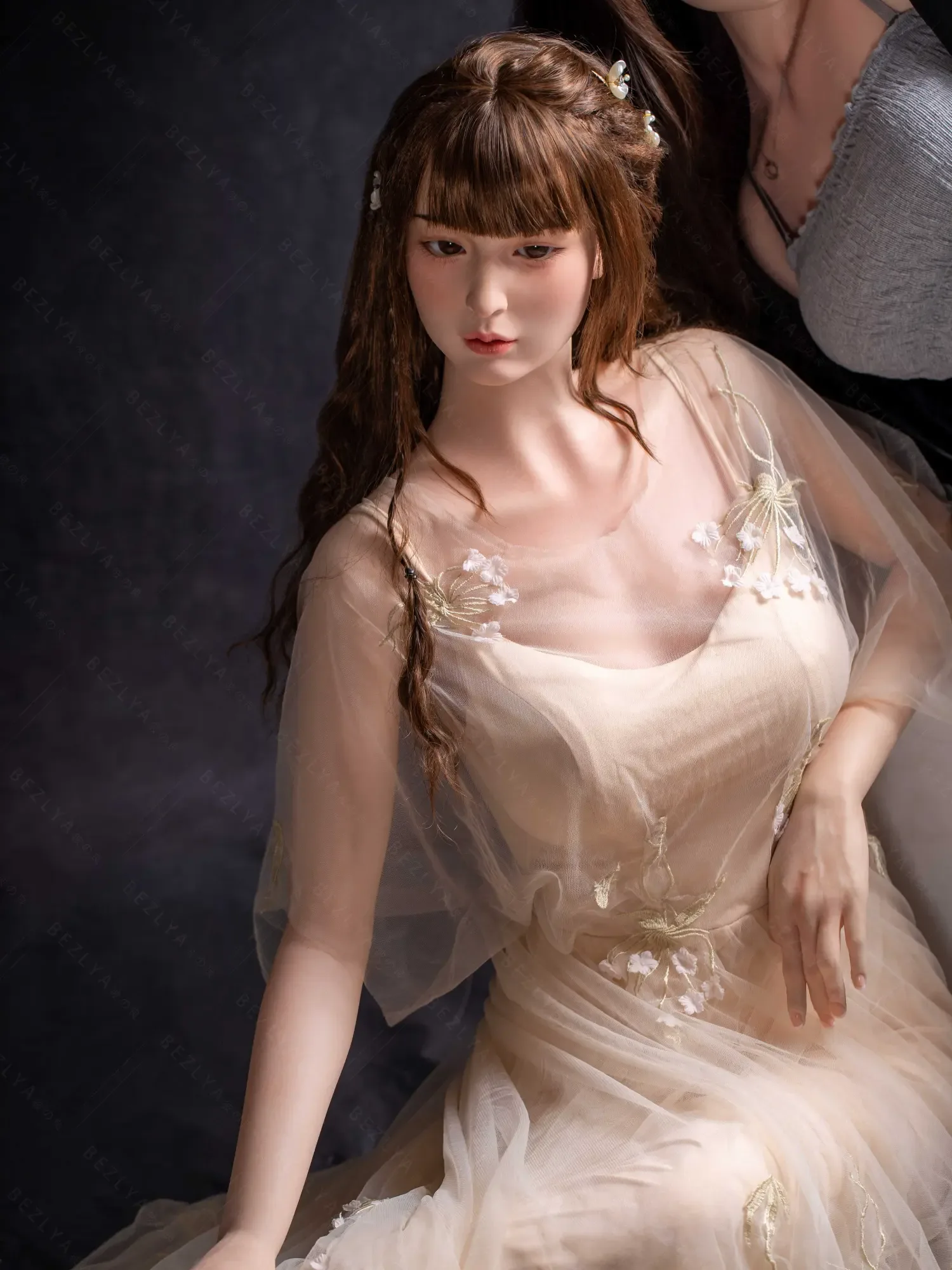 F4737-160cm(5.3ft)-34kg 2.0 B Cup Robot Silicone Head Adult Asian Chinese Sex Doll|Bezlya Doll view 6