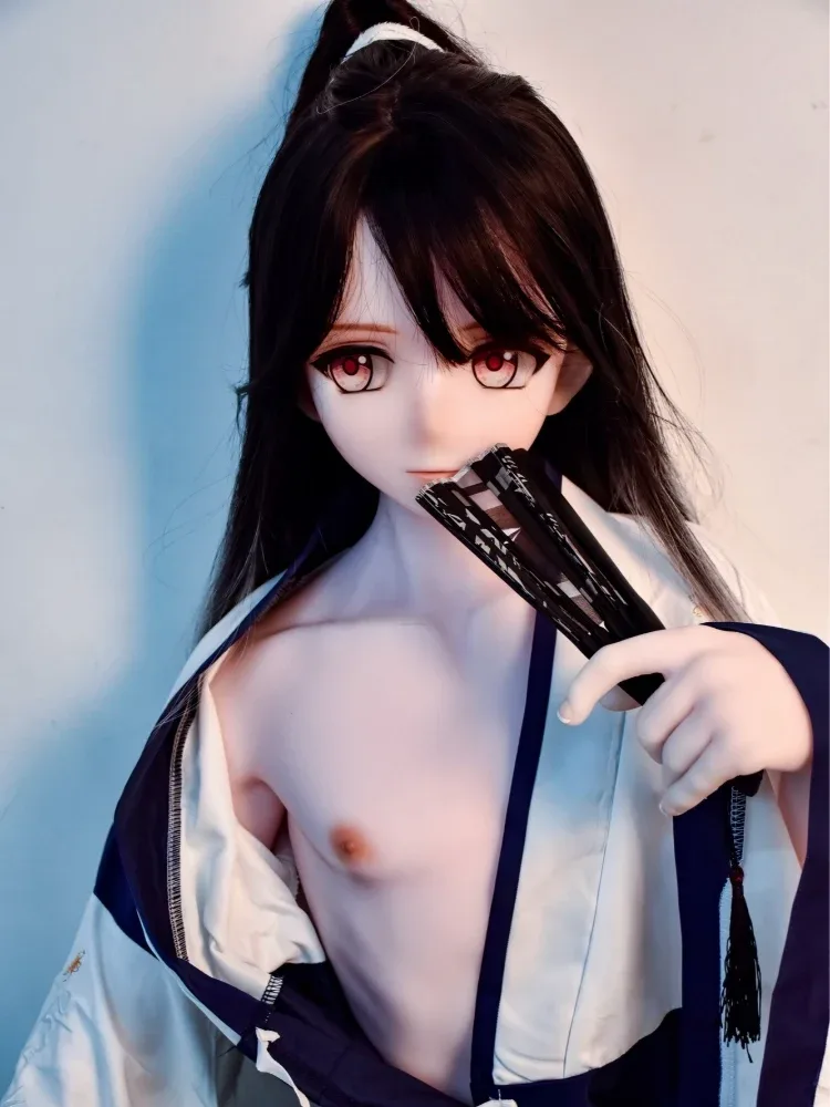 F5457-153cm\/5ft-28kg Silicone Ancient Style Femboy Sex Dolls-Perfect Blend of Ethereal Long Hair  | Elsa Babe view 5