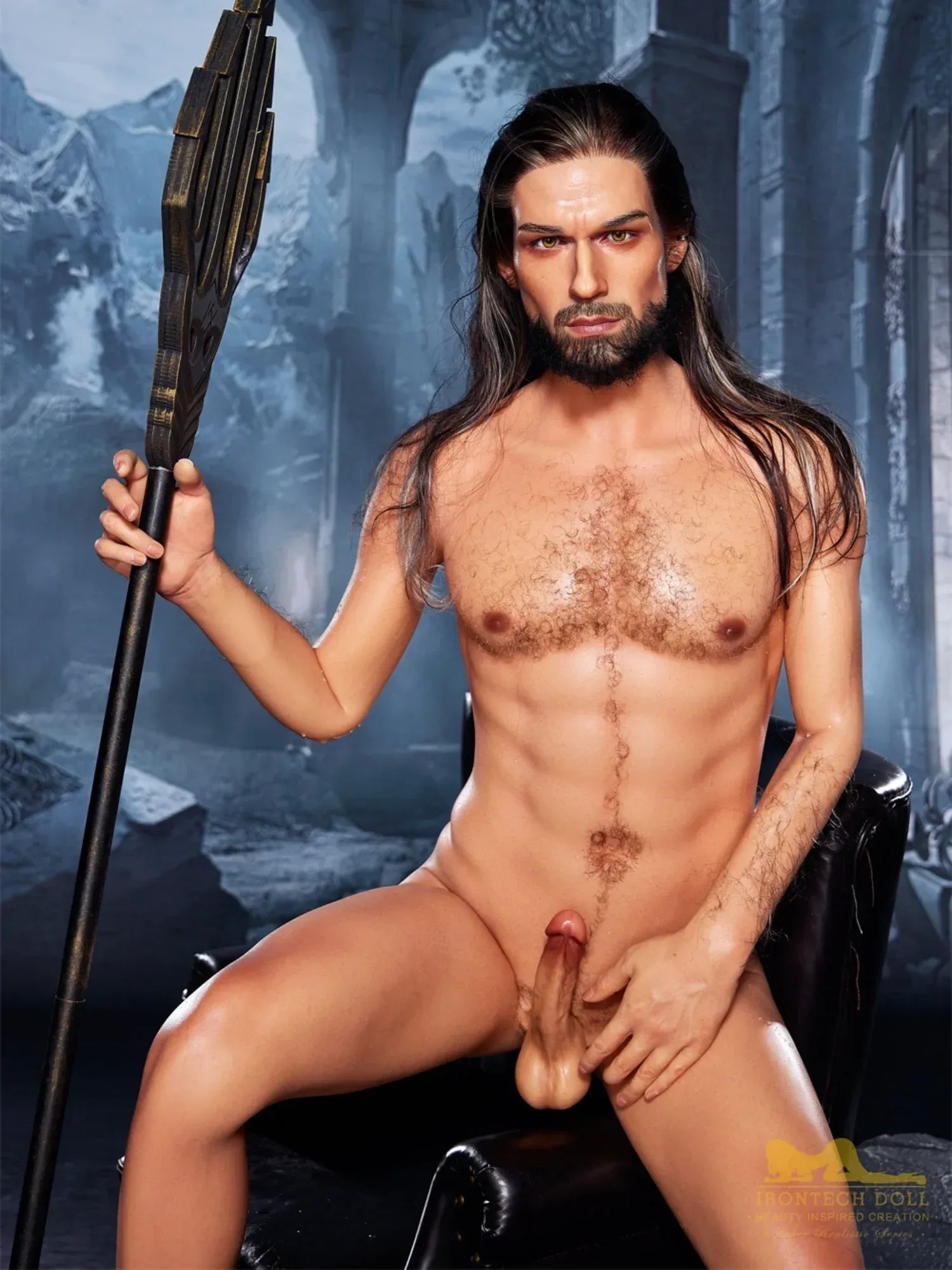 F4576-170cm\/5ft7-38kg Tanned Silicone Most Realistic Femboy Adult Male Sex Doll-Irontech Doll view 2