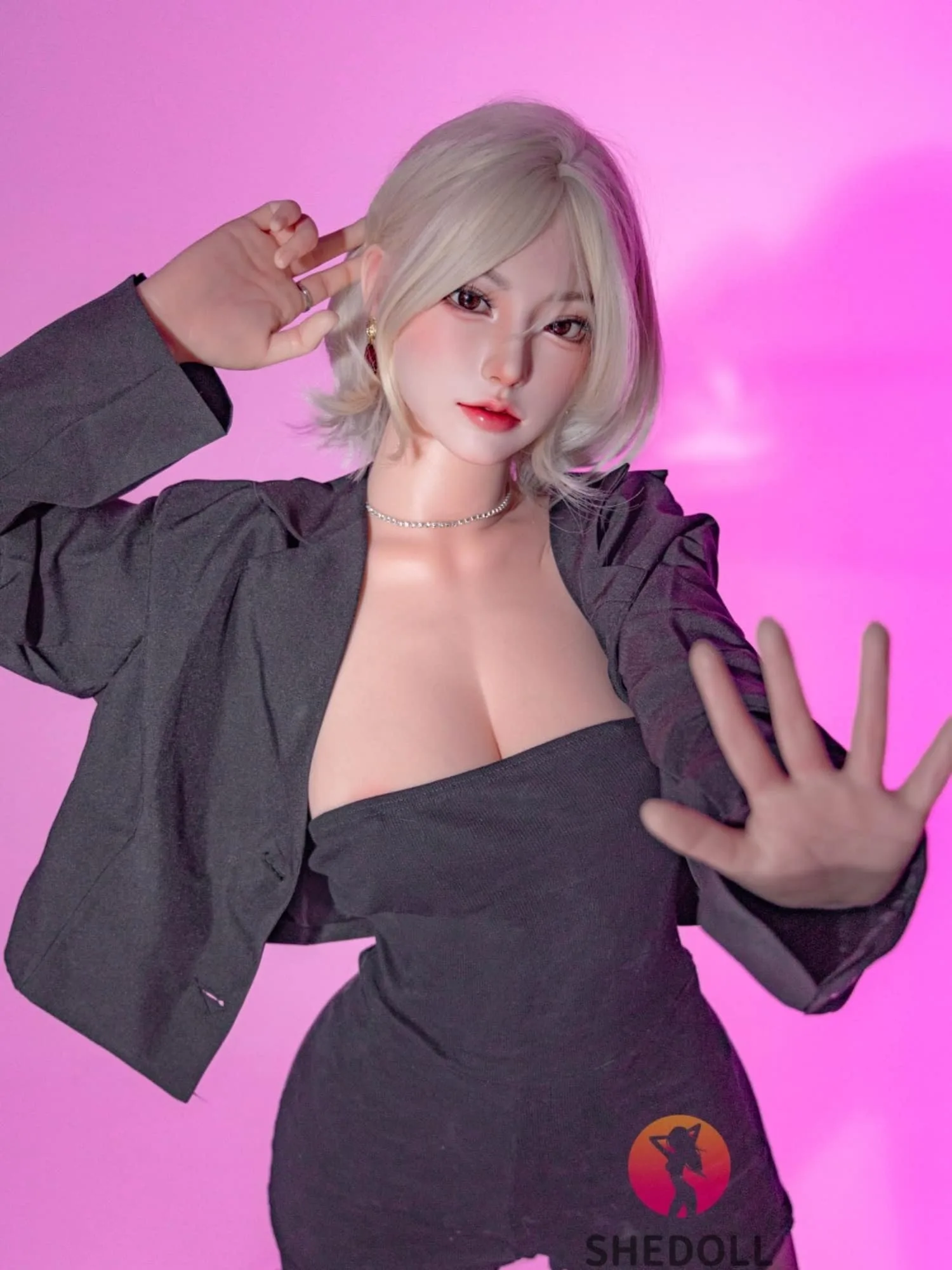 F6056—168cm\/5ft5-47kg D Cup Asian Silicone Sex Doll | SHEDOLL view 4