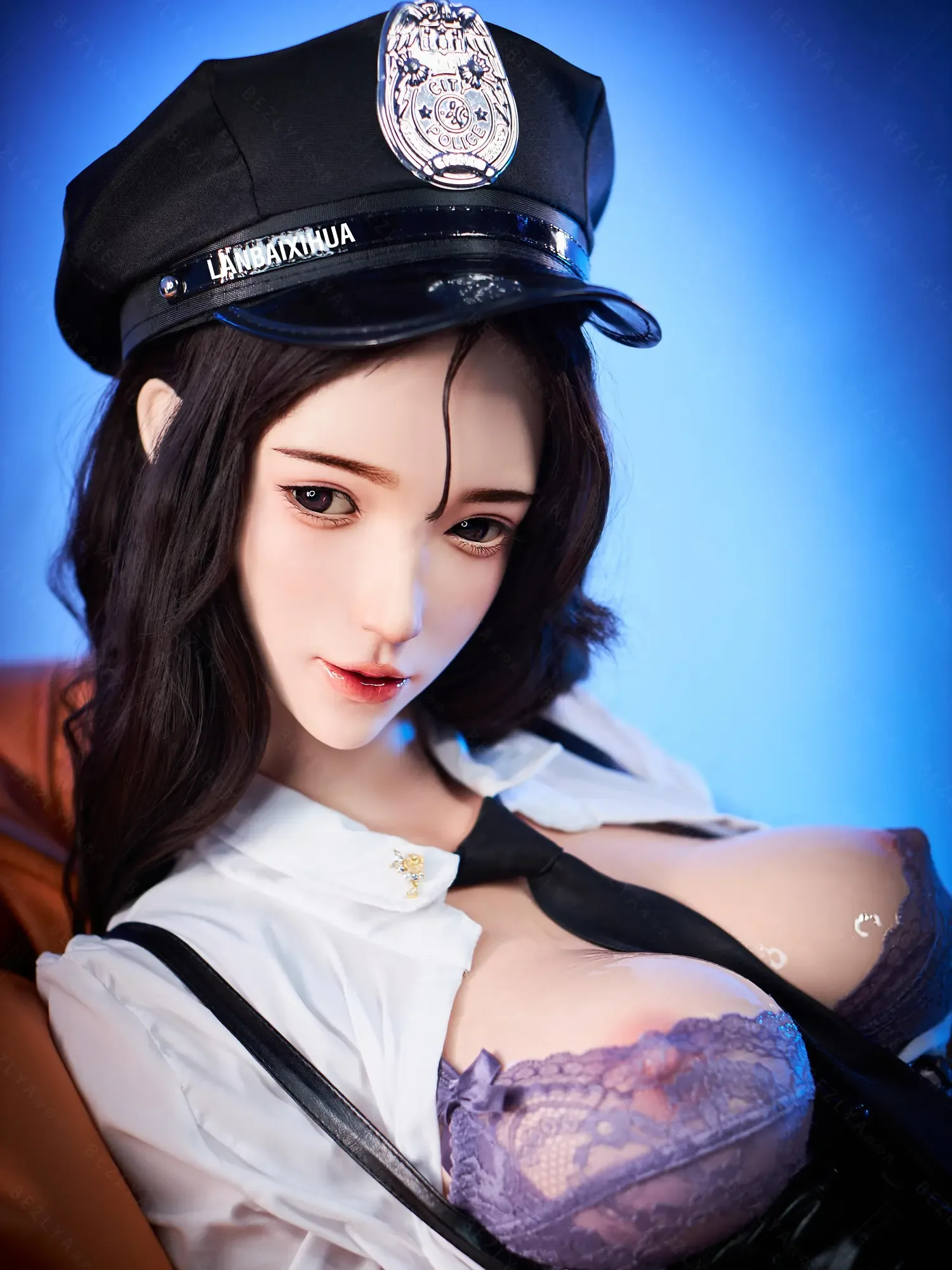 F4777-163cm(5.4ft)-34kg 2.2 D Cup Real Silicone Japanese Policewoman Cosplay Sex Doll – Law Enforcement Roleplay Love Doll｜AITIA Doll view 6