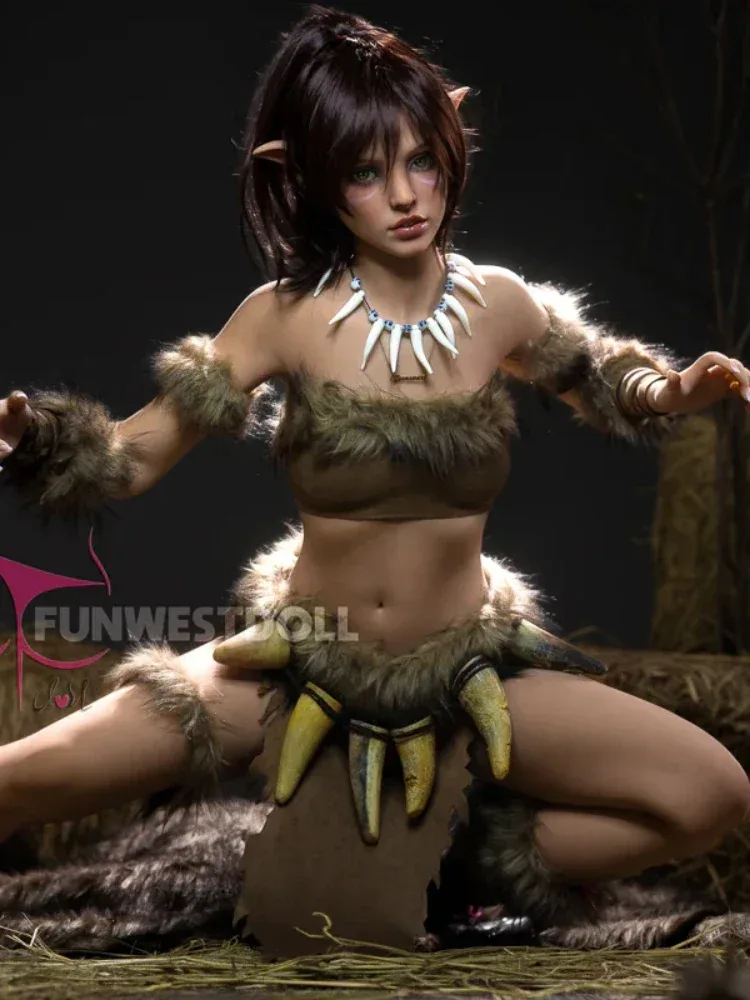 F2225-159cm-37kg A Cup Fantasy Kylie Cosplay Elf Alien Anime TPE Sex Doll|Fun West Doll view 10
