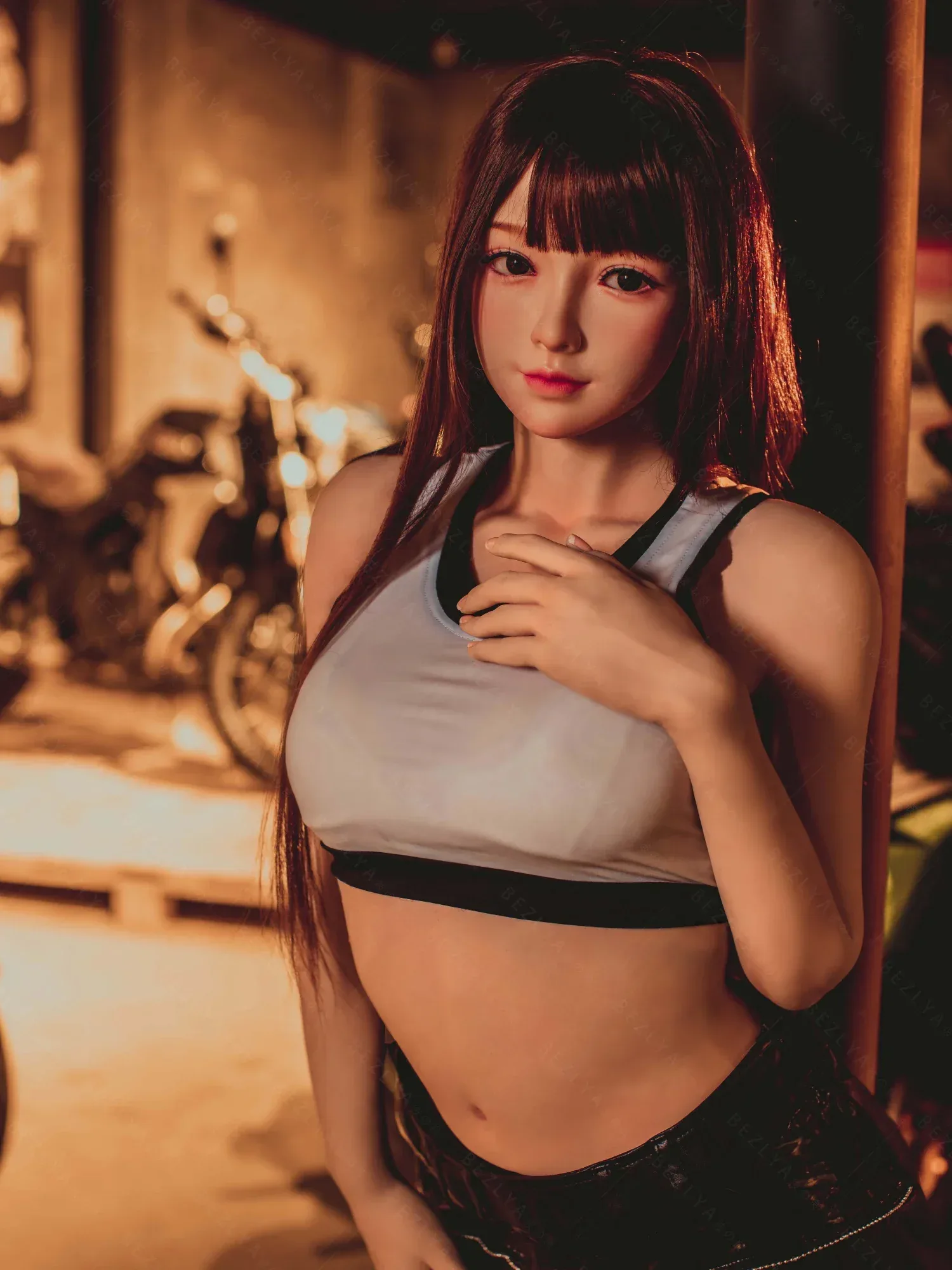 F4735-160cm(5.3ft)-34kg 2.1 B Cup Asian Real Silicone Chinese Sex Doll|Bezlya Doll view 6