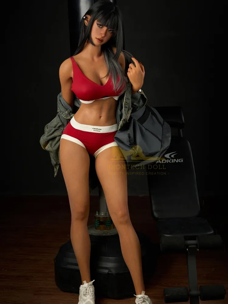 F2448-161cm(5ft3)-33kg E Cup Silicone Fitness Black Girl Sex Doll｜Irontech Doll view 6
