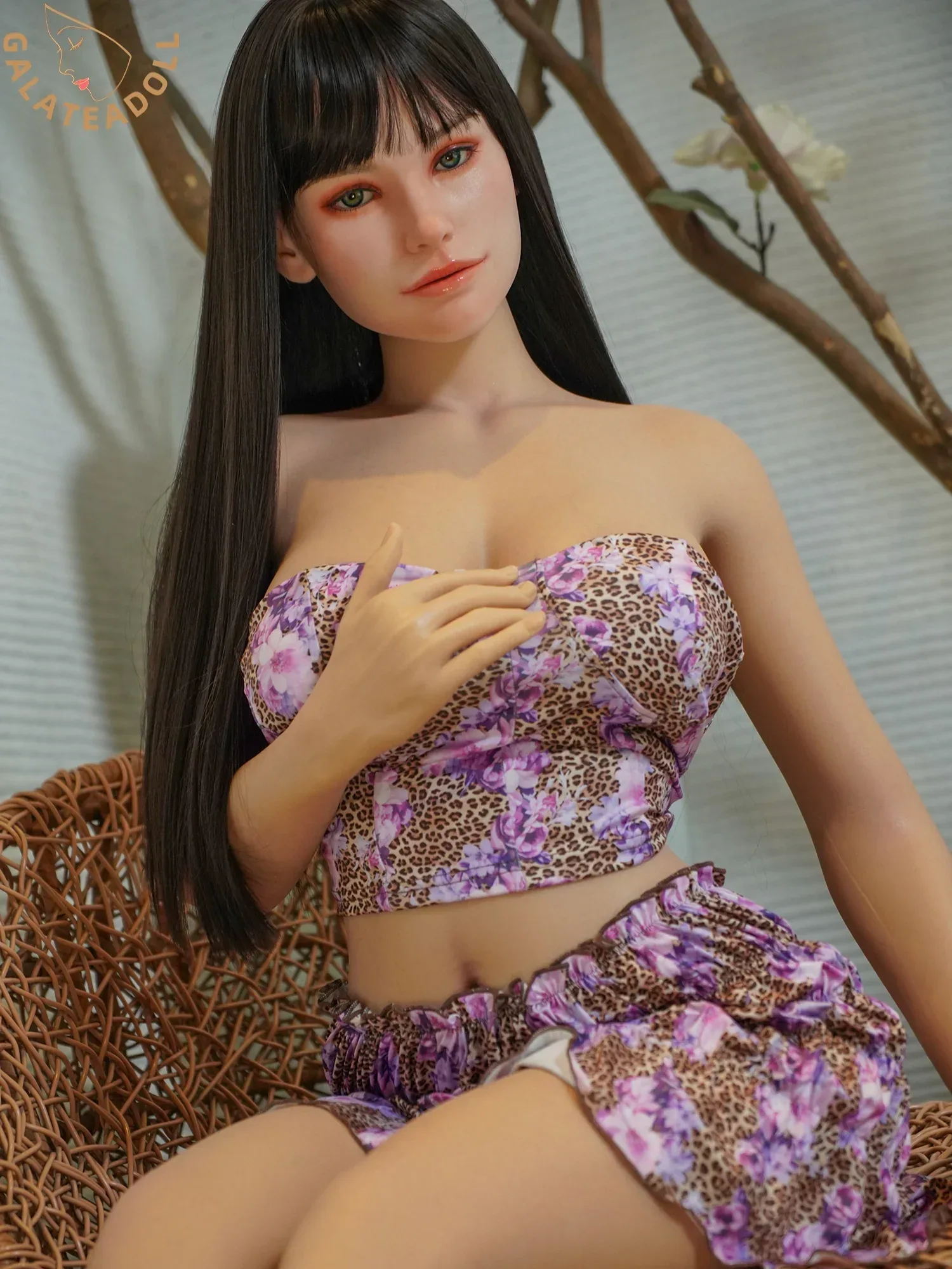 F7591-163cm D Cup Silicone Sex Doll | Galatea doll view 3
