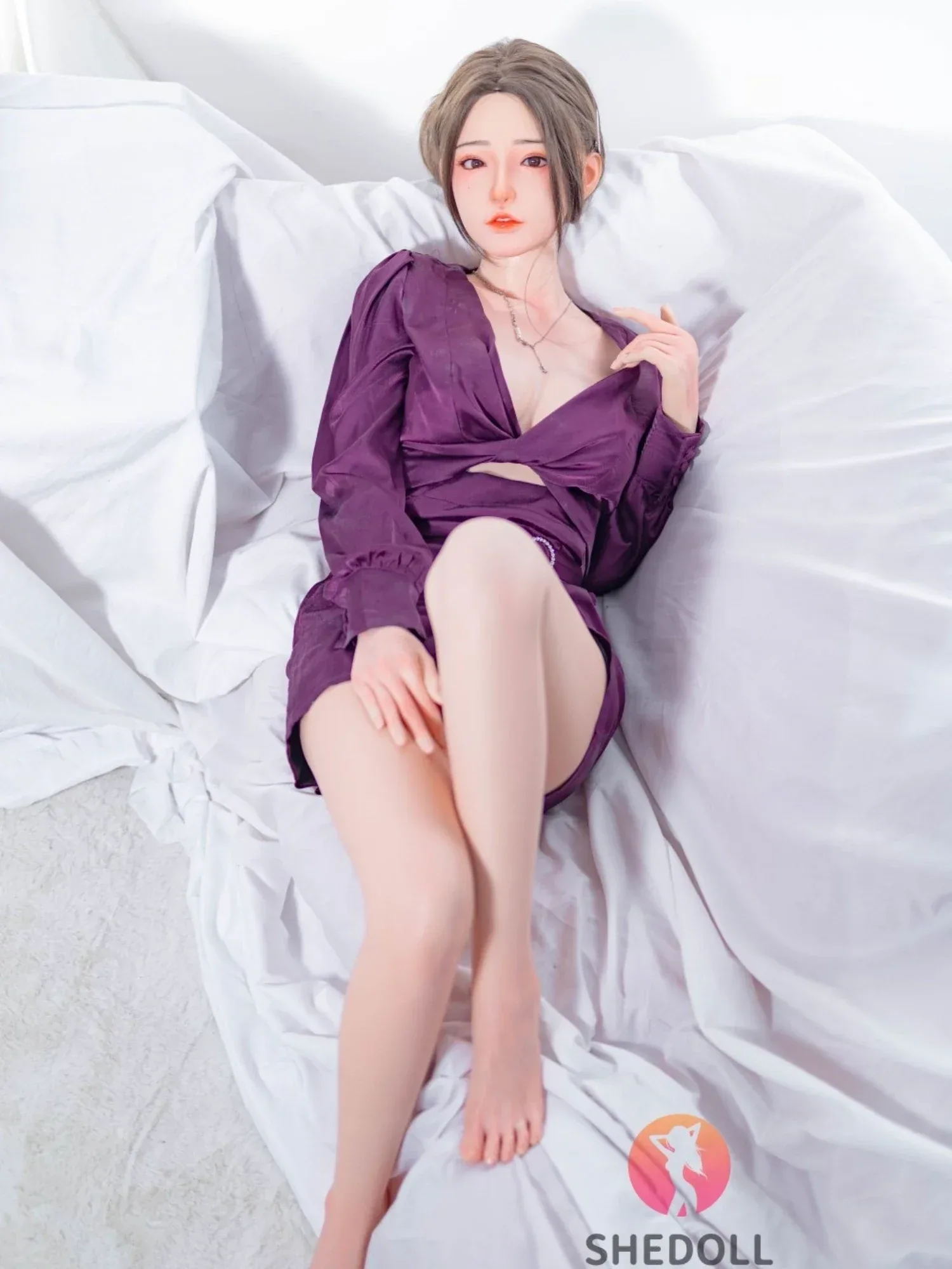 F6010—158cm\/5ft2-47kg C Cup Asian Silicone Sex Doll | SHEDOLL view 4
