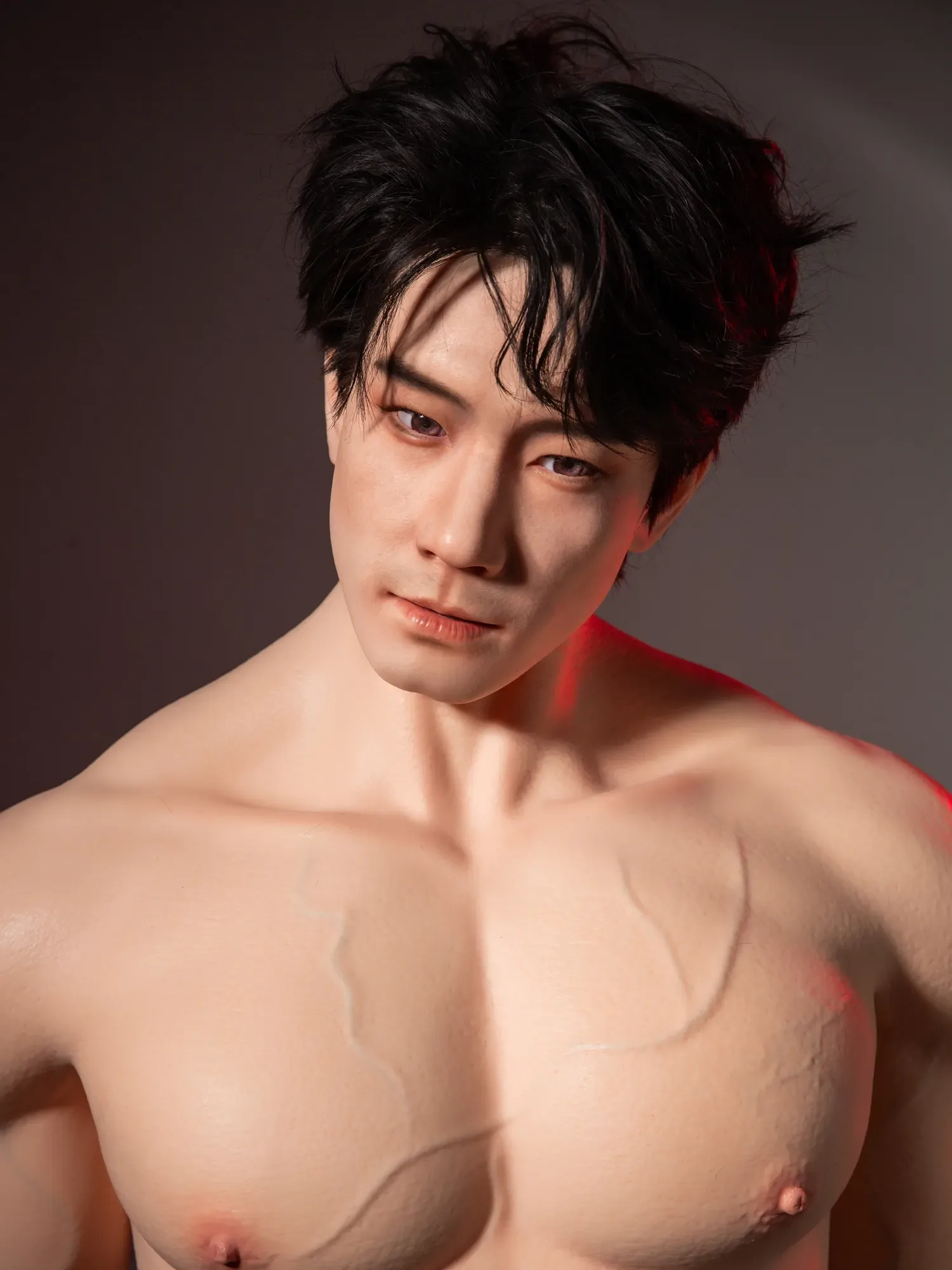 F5997-175cm\/5ft9-49kg Full Size Asian  Silicone Male Sex Doll ROS Head With Hair Transplant| Qita doll view 9