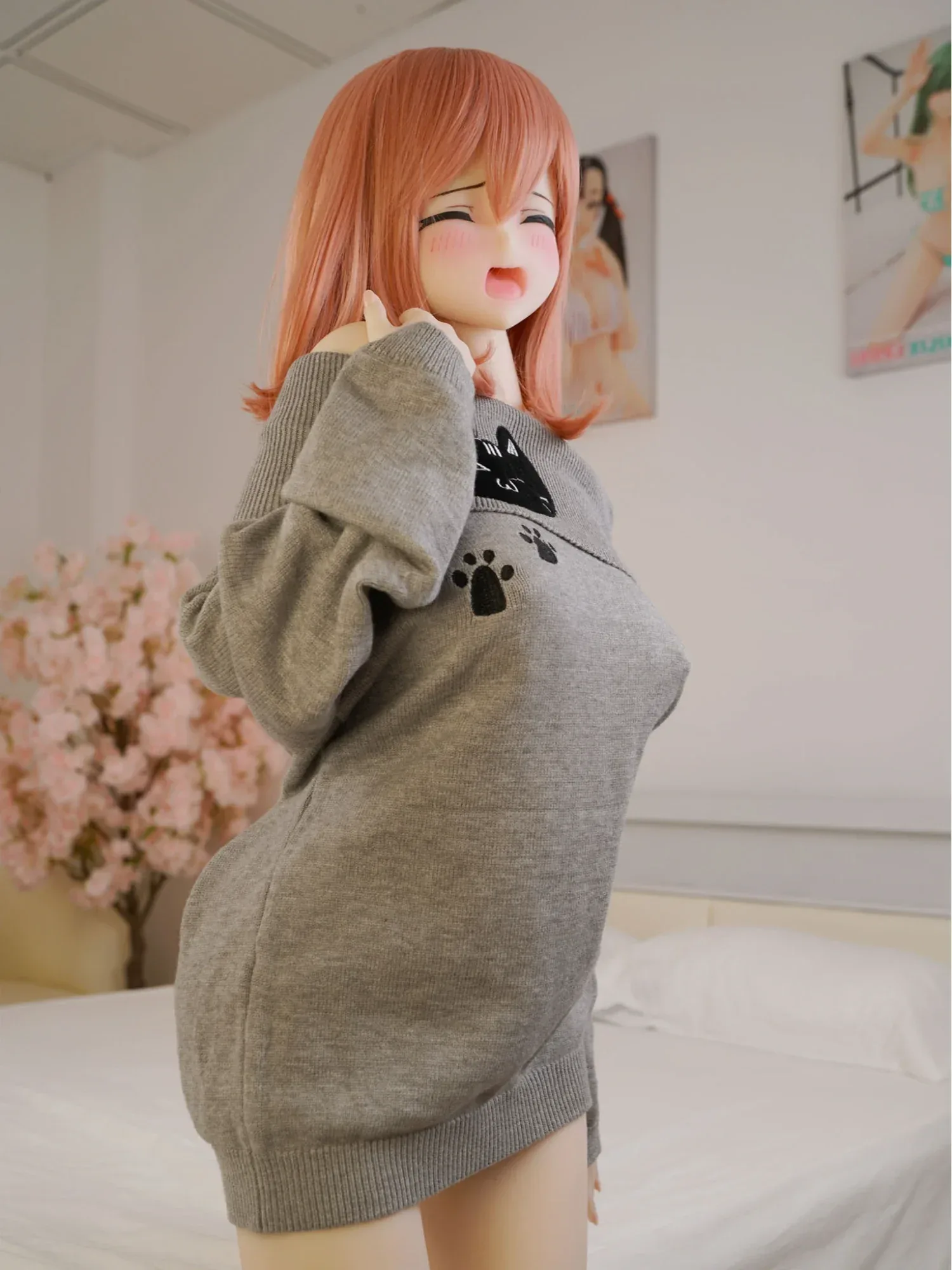 F5909-152cm(4ft12)-32kg Hina C Cup S-TPE Gel filled Breasts Anime Hentai Sex Doll | IROKEBIJIN Doll view 9