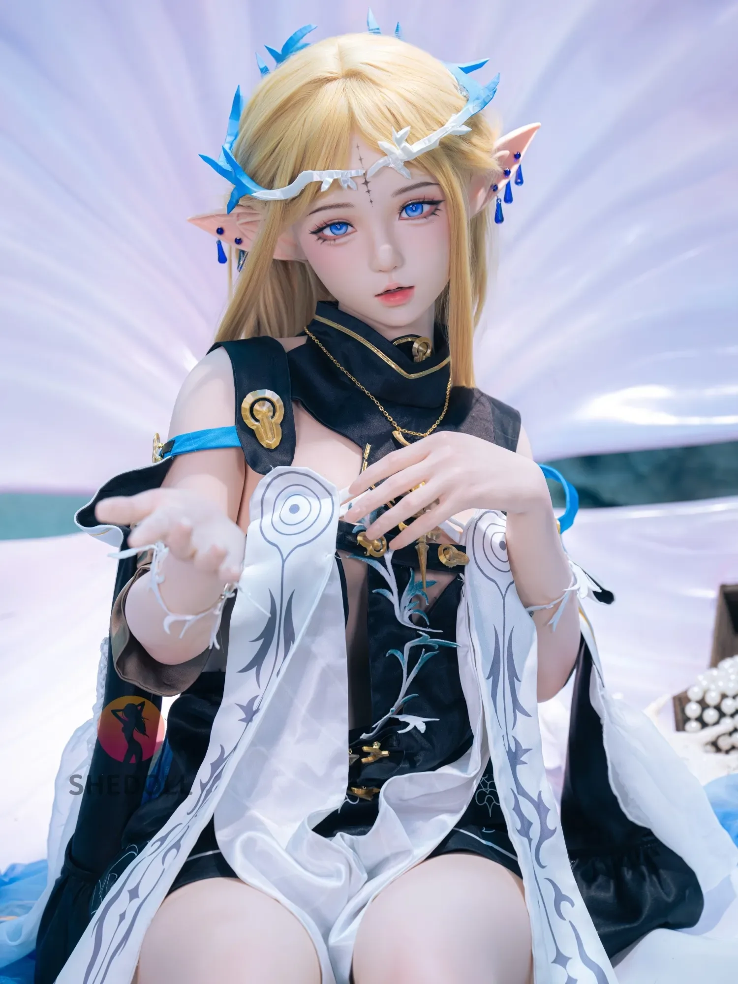 F6090—152cm\/5ft-38kg A Cup ROS Flat Chest Silicone Sex Doll Anime - SHEDOLL