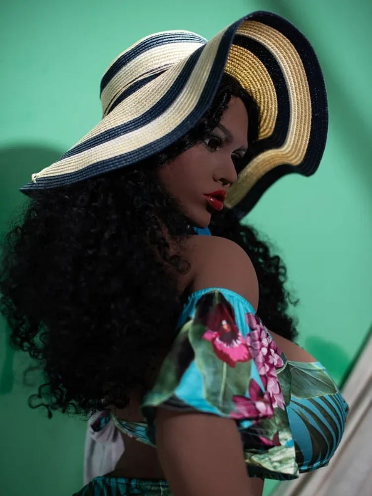 F5536-165cm\/5ft5-110.2lbs N Cup Huge Tits Ebony Black BBW TPE Sex Doll | 6YE view 6