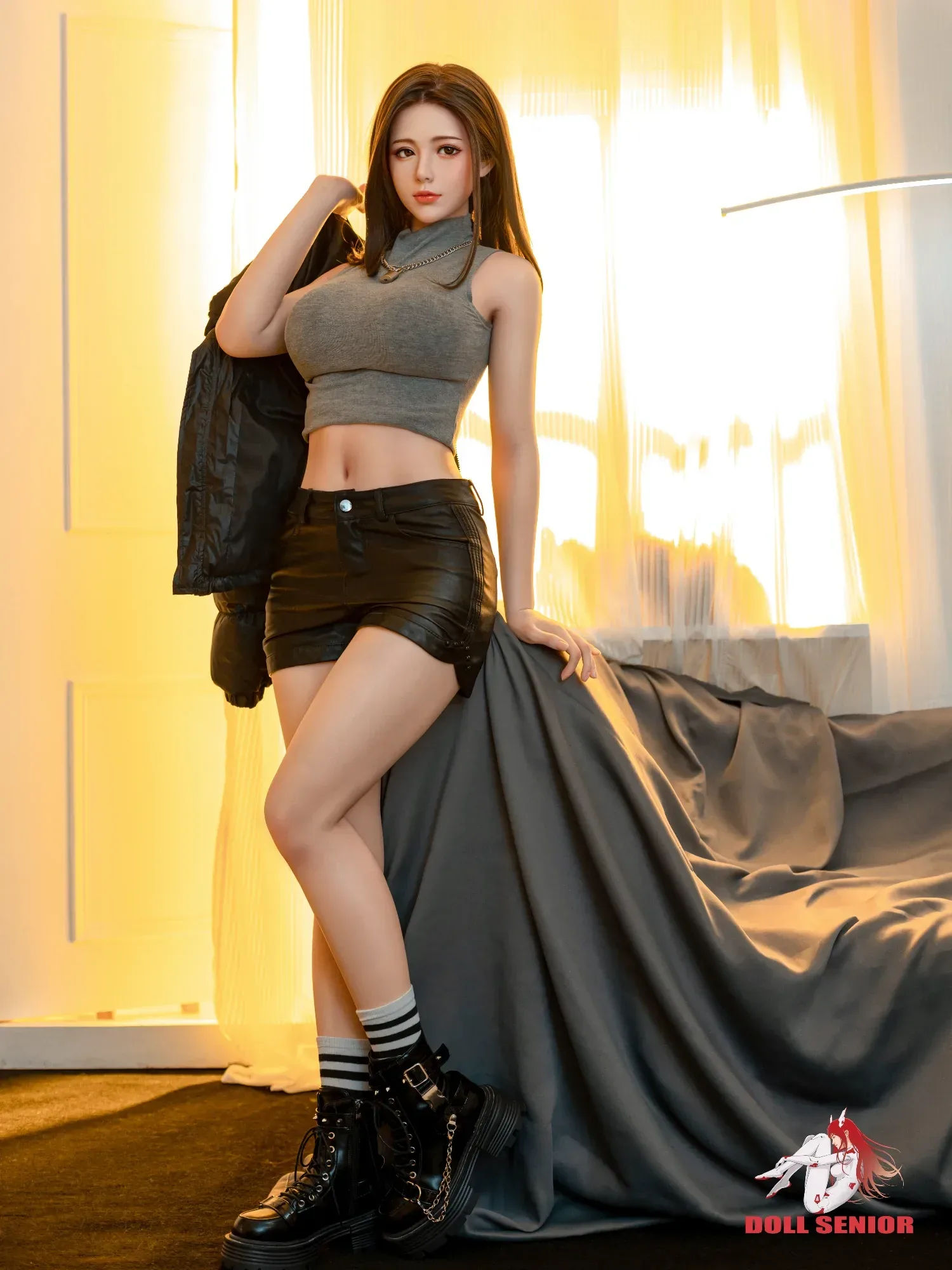 F4844- 163cm(5ft4)-35kg E Cup Silicone Full Body Japanese Sex Doll with Steel Skeleton for Flexible Poses丨Doll Senior view 8