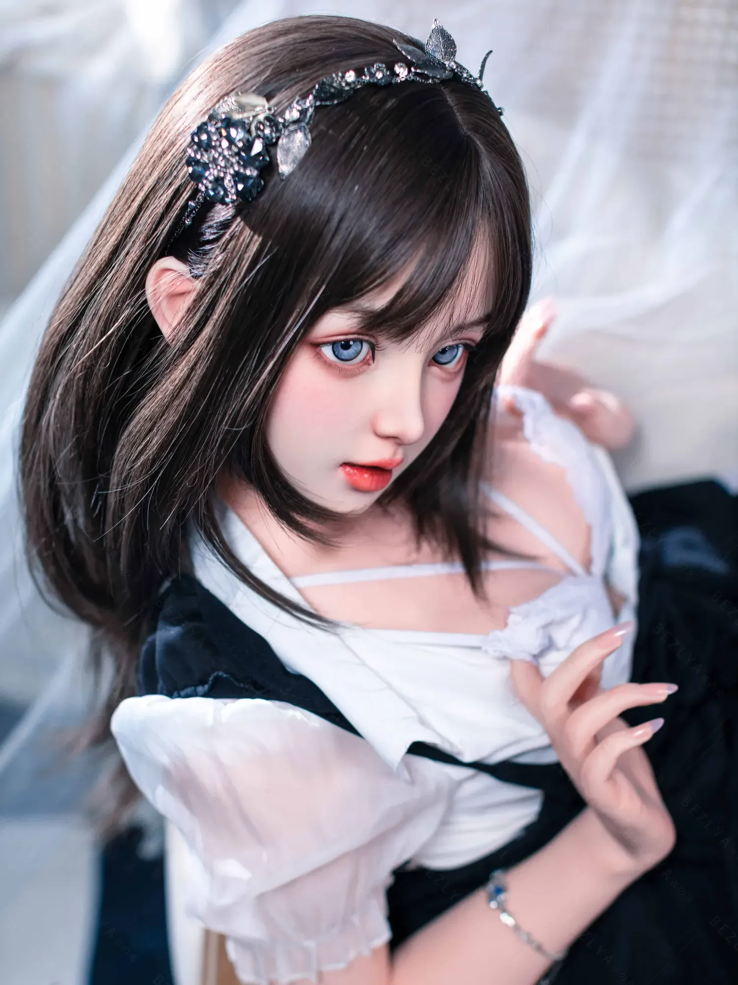 F4794-155Rcm(5.1ft)-32.5kg 2.1 A Cup Asian Real Silicone Chinese Sex Doll|Bezlya Doll view 7