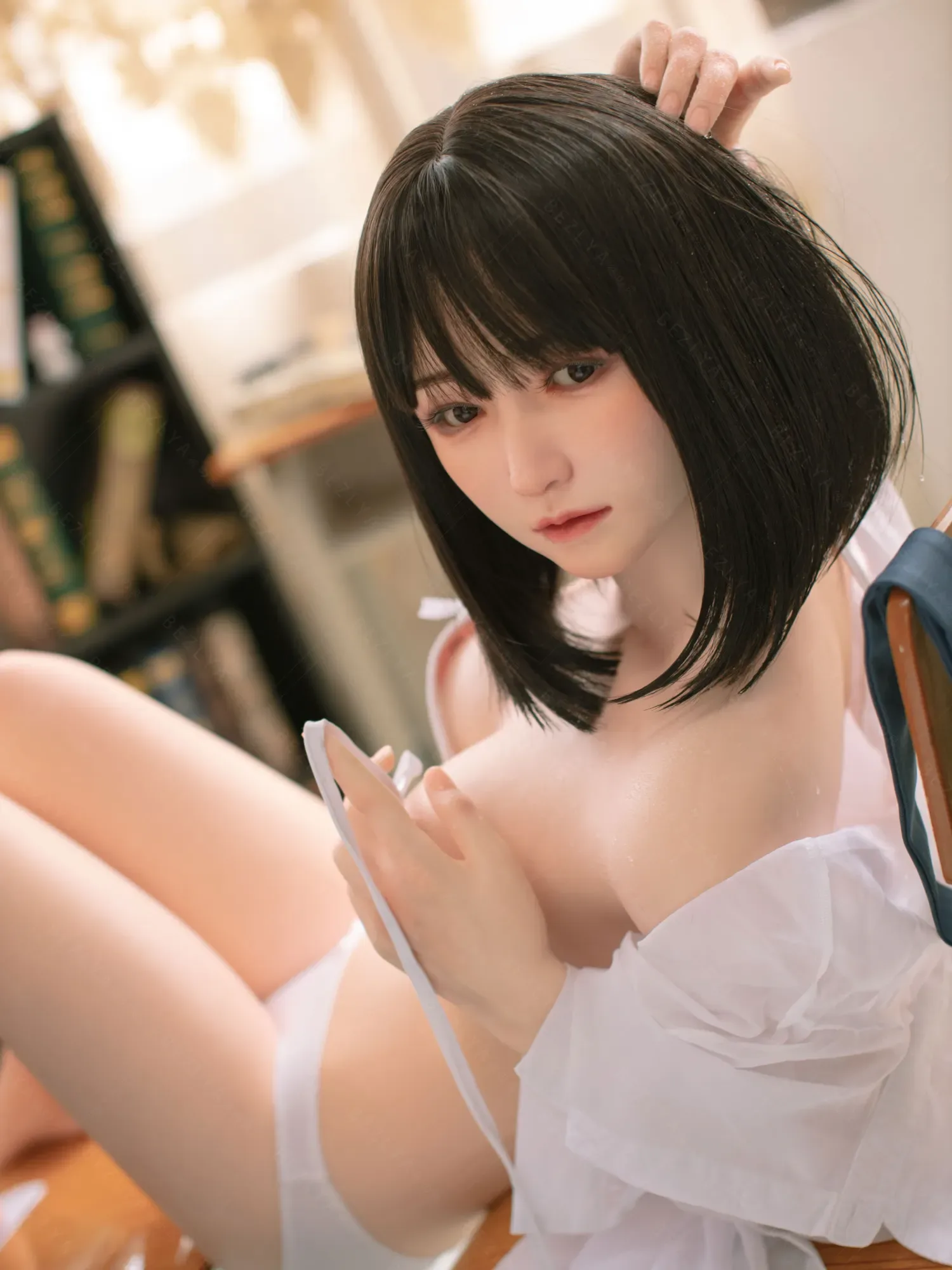 F4704-160cm(5.3ft)-34kg 2.1 B Cup Mini Asian Real Chinese Silicone Sex Doll|Bezlya Doll view 3