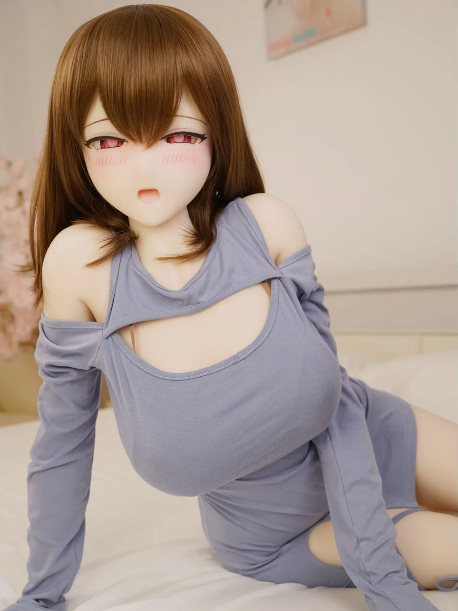 F5907-152cm(4ft12)-32kg Mion C Cup S-TPE Gel filled Breasts Anime Hentai Sex Doll | IROKEBIJIN Doll view 8