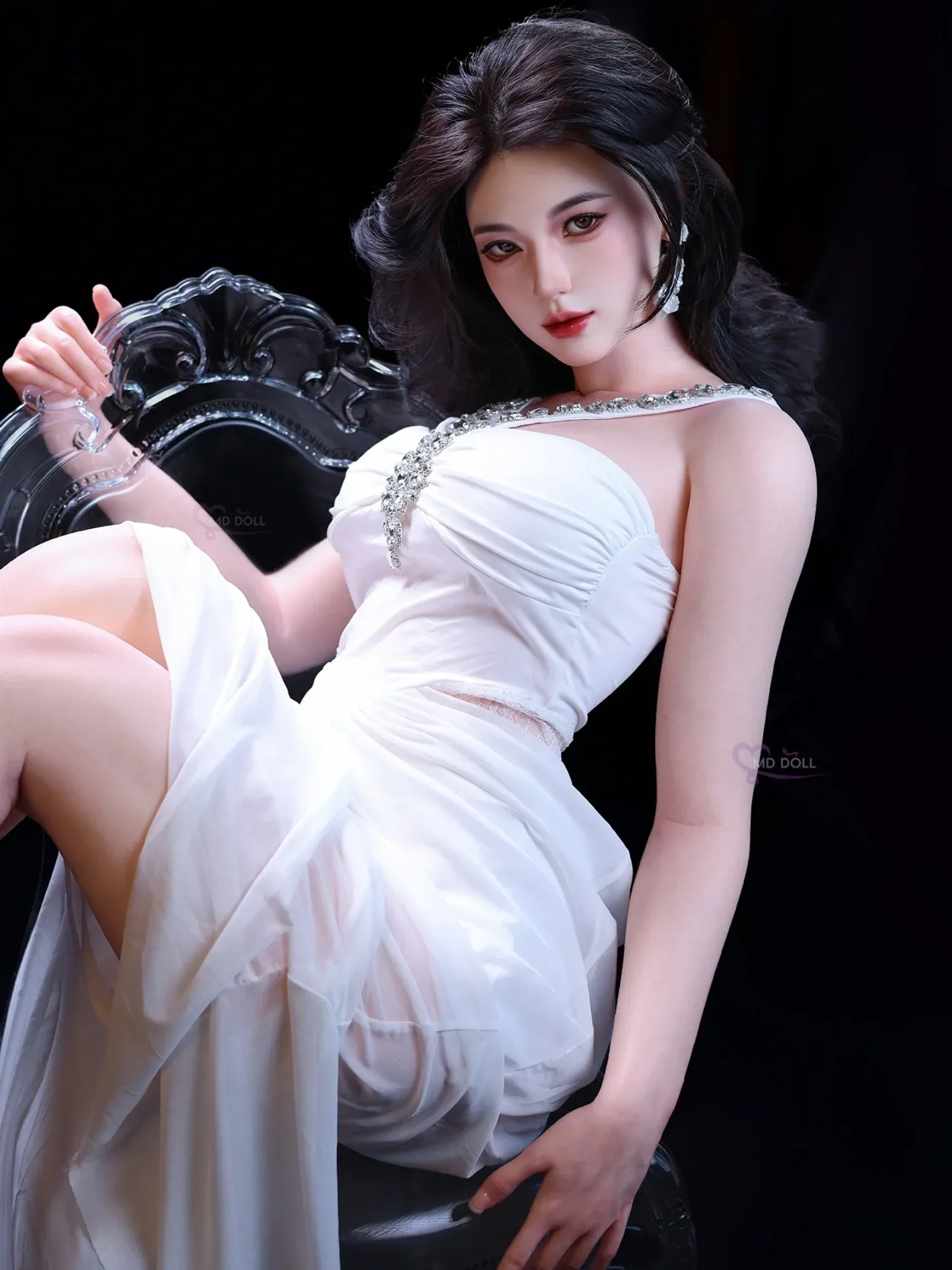 F6288-166cm\/5ft5-38kg D Cup Silicone Sex Dolls Realistic Sex Doll Asian | MD Doll