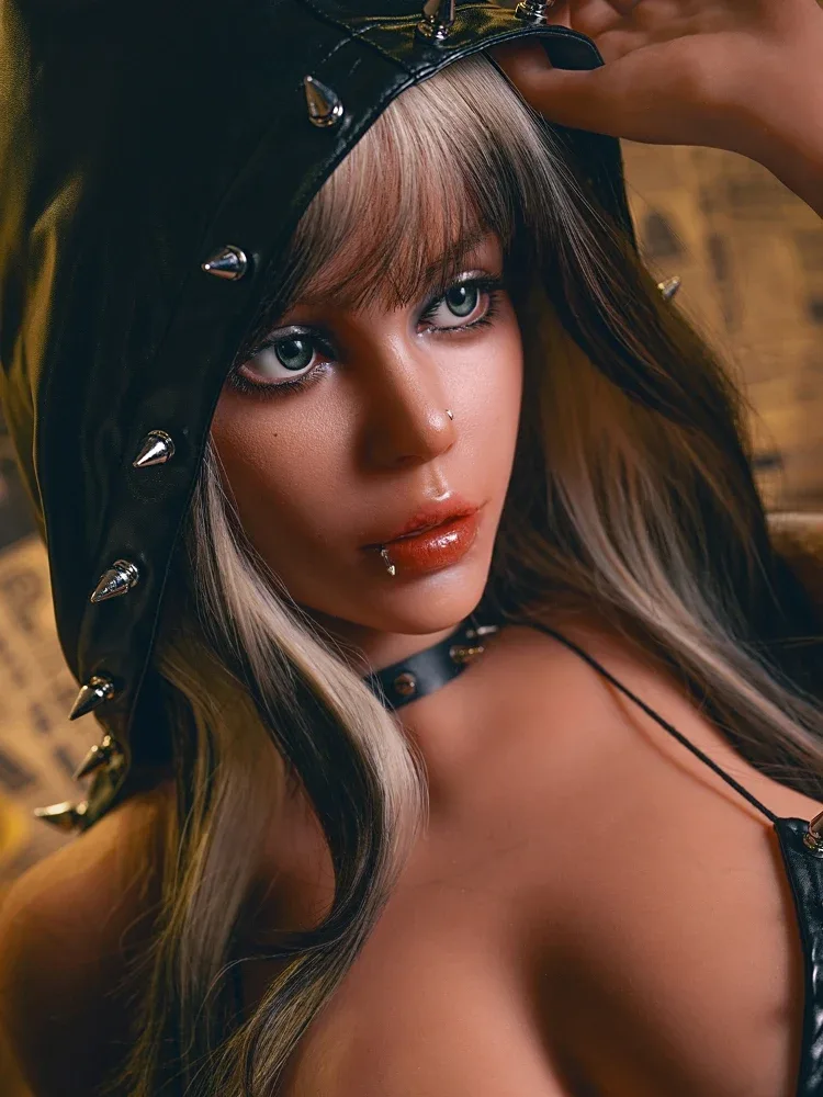 F7606-164cm(5.4ft) 36kg D Cup Realistic Movable Jaw Head+TPE Body Black Sex Doll丨SY Doll view 3