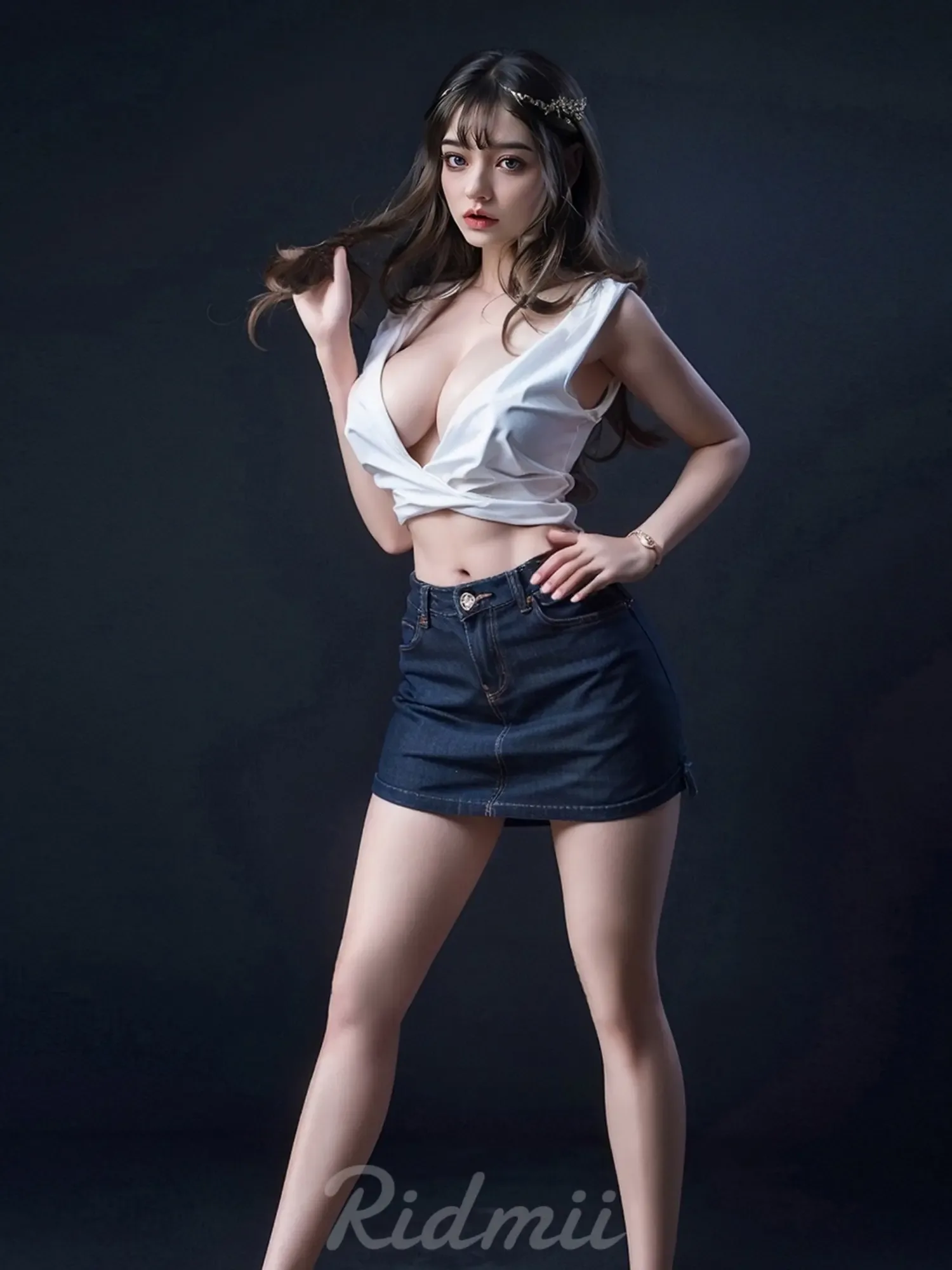 F8536-169cm\/48kg Silicone ROS Head TPE Body Real Life Size Sex Doll Miranda | Ridmii