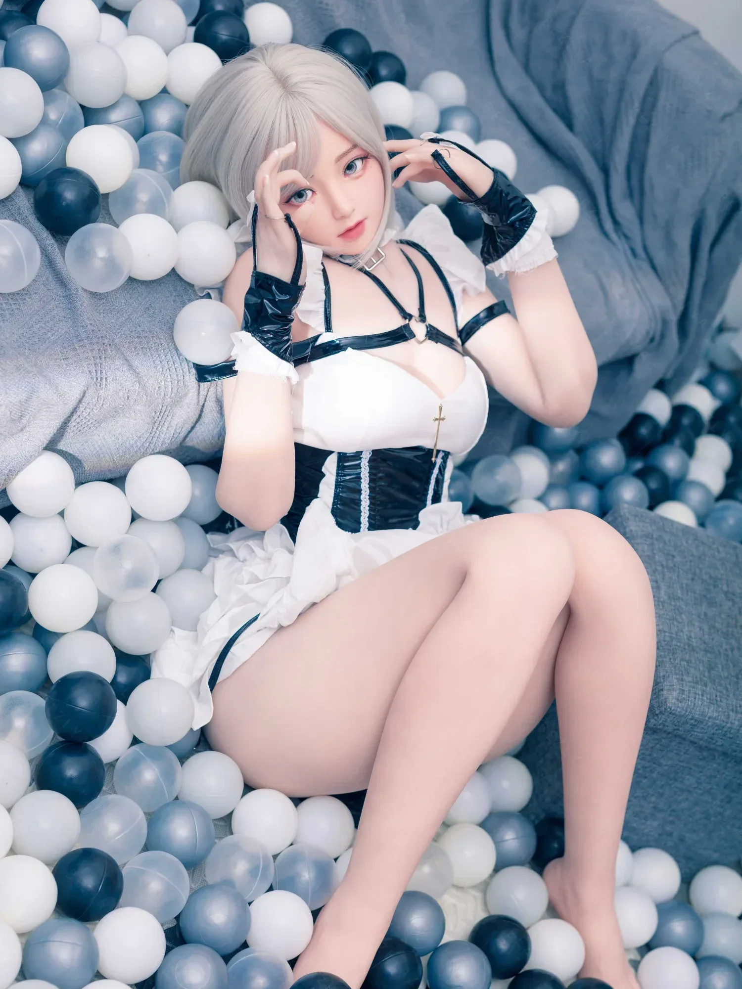 F4768-155Rcm(5.1ft)-37kg 2.0 A Cup Robot Silicone Head Adult Asian Chinese Sex Doll|Bezlya Doll view 2