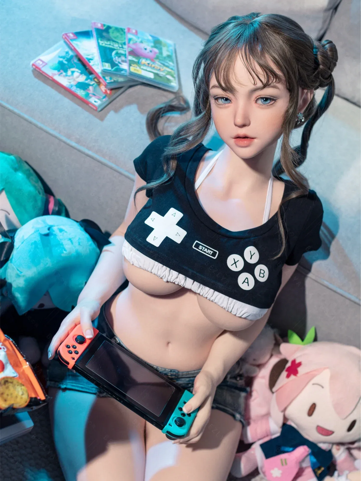 F7156-155Mcm(5.1ft)-38kg 2.2cf E Cup Mini ROS Silicone Asian Anime celebrity Sex Doll|AITIA Doll view 5