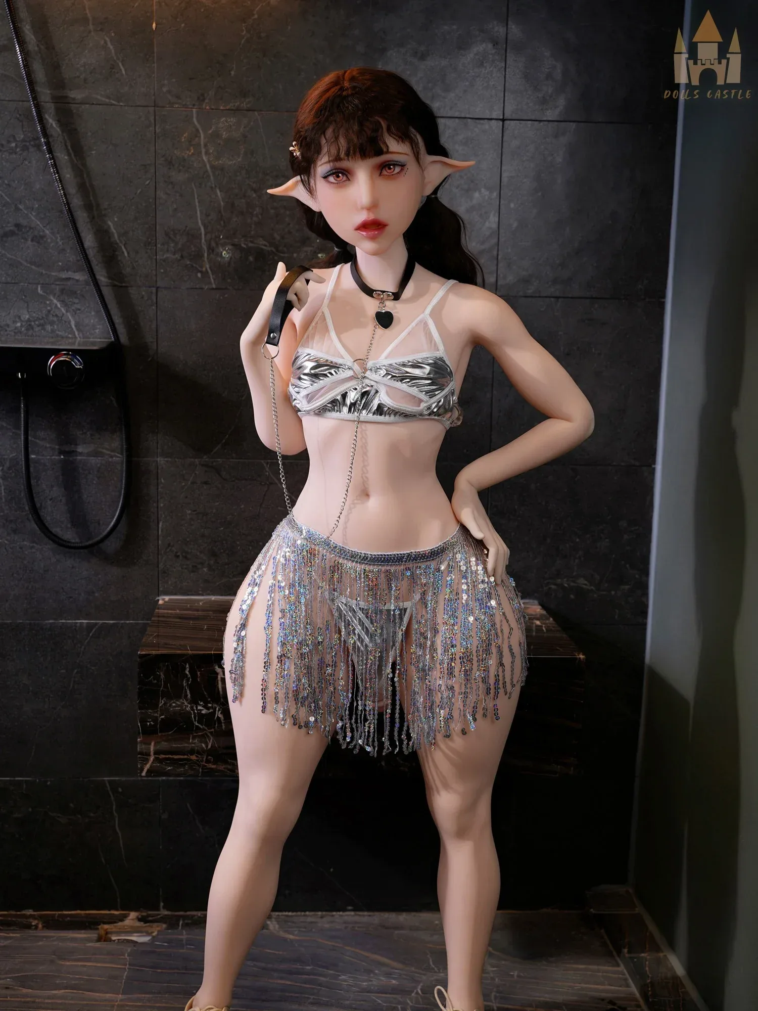 F9300-150cm\/4ft9-41kg B Cup ROS Silicone Head Small Chest Shemale Alien Sex Doll｜Doll Castle