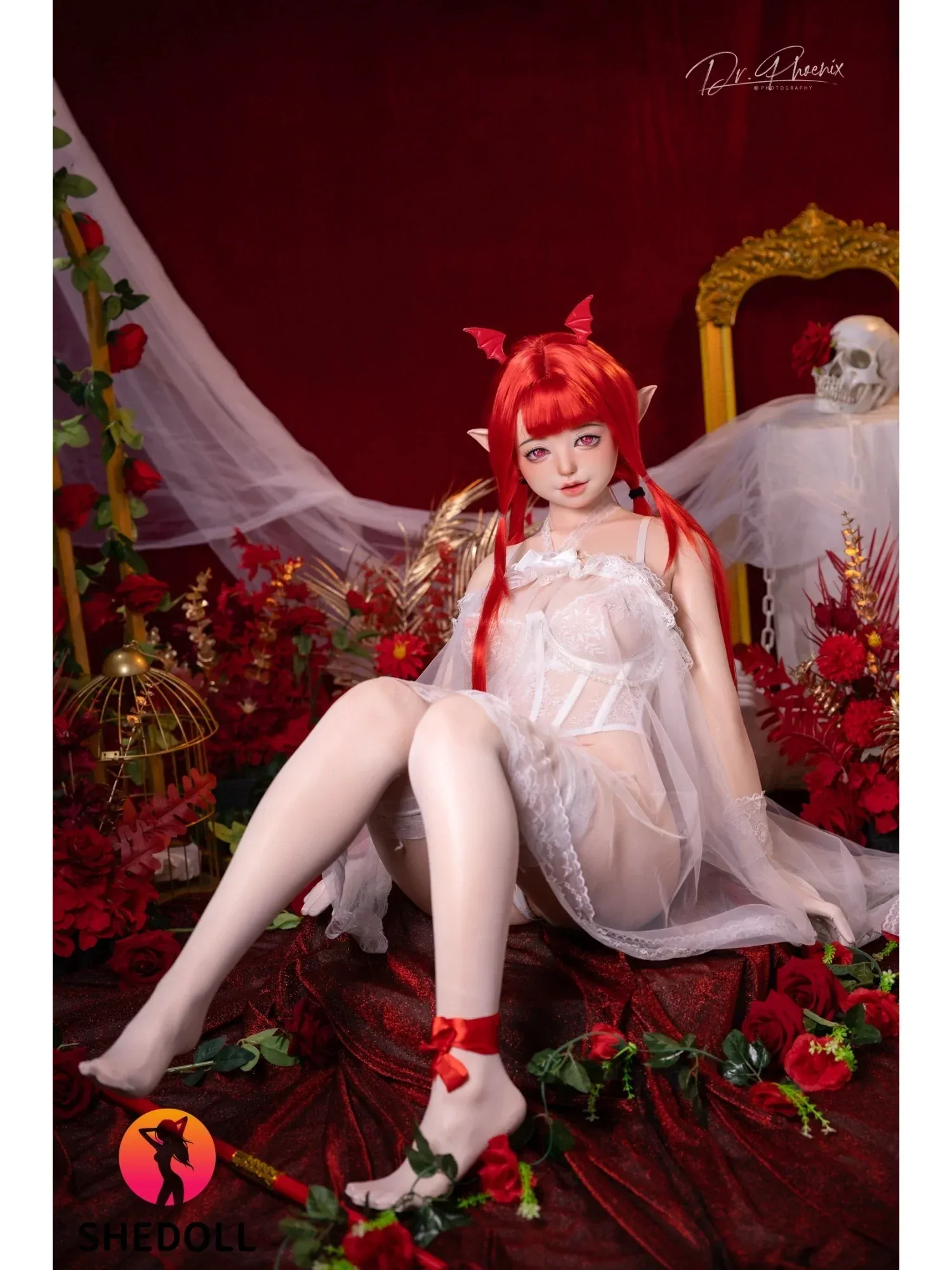F6075—SHEDOLL Asian Alien Sex Doll ROS Silicone 156cm 44kg E Cup view 10