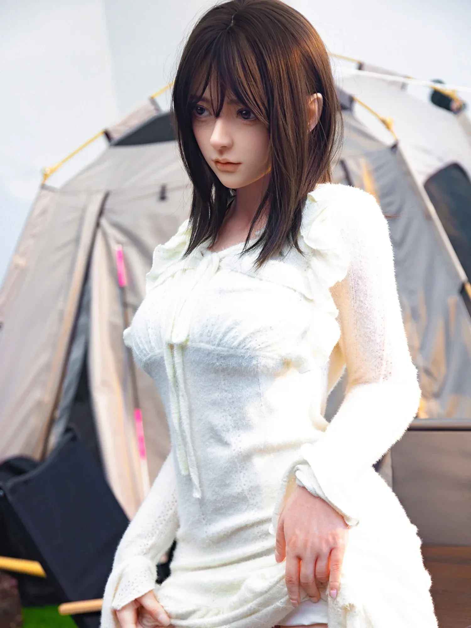 F5764—159cm\/5ft2-35.5kg E Cup Silicone Asian  Sex Doll  | Firefly Diary view 6