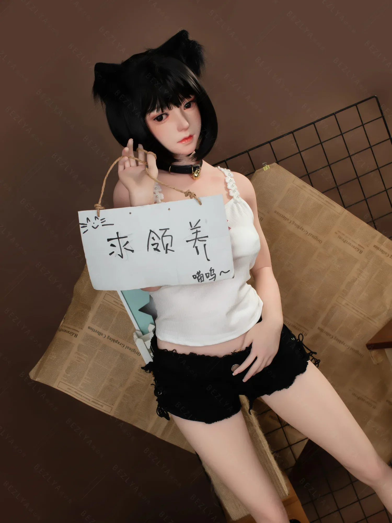 F4705-160cm(5.3ft)-34kg 2.0 B Cup Asian Robot Chinese Silicone Head Sex Doll|Bezlya Doll view 2