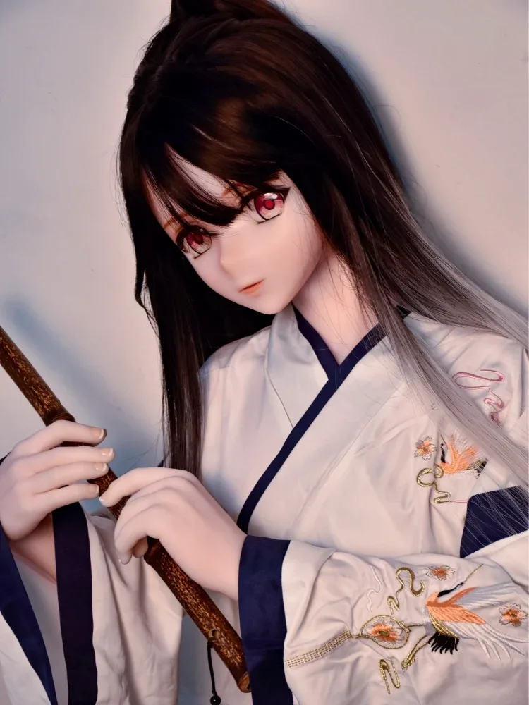 F5457-153cm\/5ft-28kg Silicone Ancient Style Femboy Sex Dolls-Perfect Blend of Ethereal Long Hair  | Elsa Babe view 9