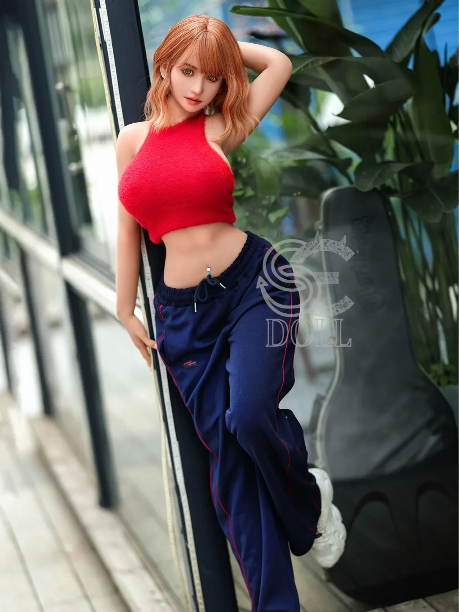 F3686-161cm(5.3ft)-35kg Felicia F Cup TPE Vibrant Short Hair Sporty Girl Love Doll|SE Doll view 4
