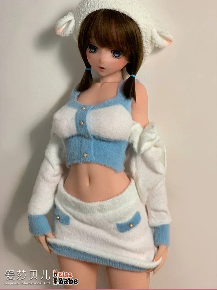 F8018-150cm\/5ft-27.5kg Silicone Flat Chest Japanese Sex Doll – Loli Style Asian Doll | Elsa Babe view 2