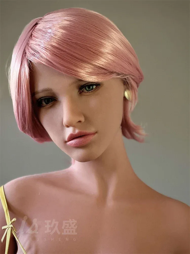 F607—150cm\/4ft9 31kg Lifelike Demi TPE Pink Hair D Cup Anime Sex Doll|Jiusheng Doll view 3