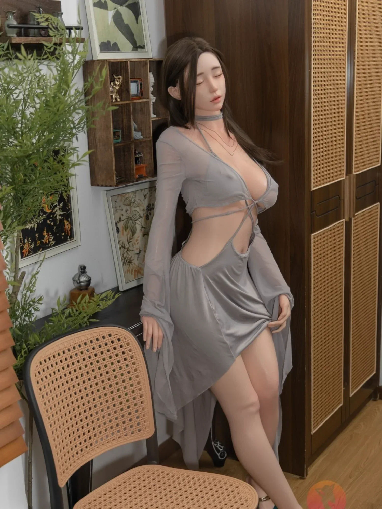 F6080—165cm\/5ft4-56kg E Cup Asian ROS Real Skin Texture Silicone Sex Doll | SHEDOLL view 10