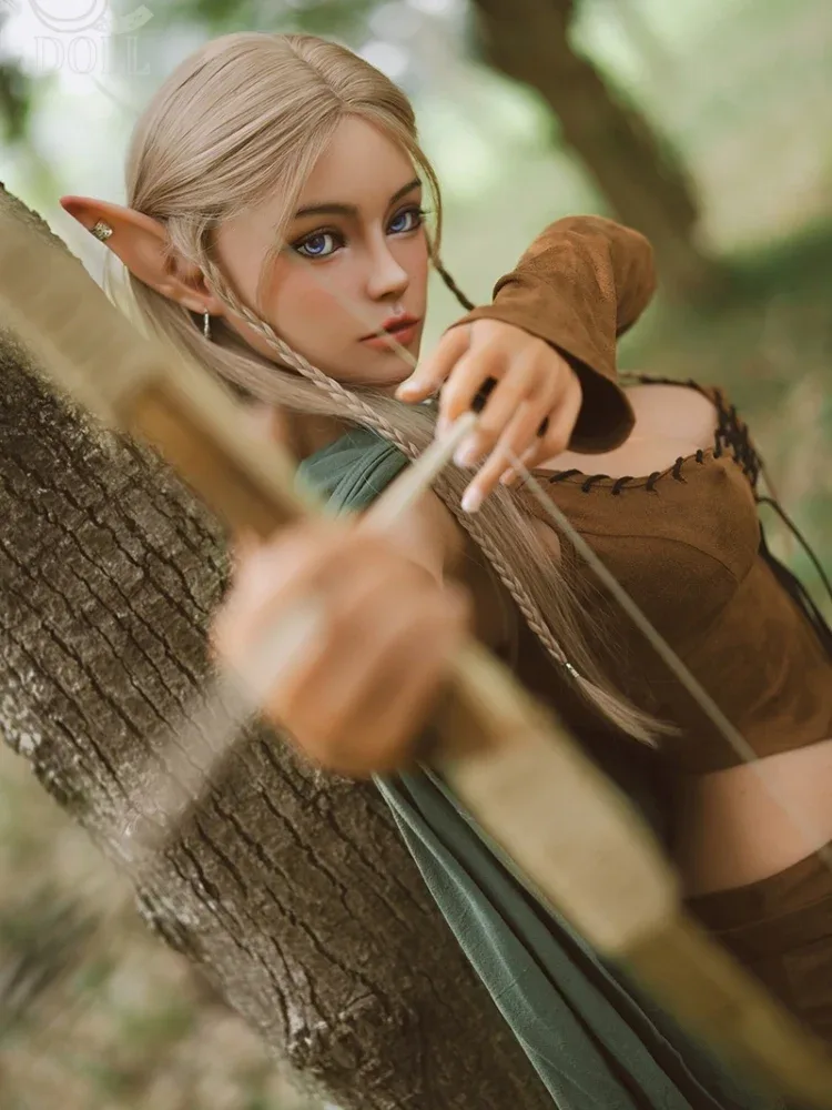 F736-T161cm(5.3ft)-34kg C Cup ROS Realistic Skin Silicone ELF Alien Sex Dolls|SE Doll view 3