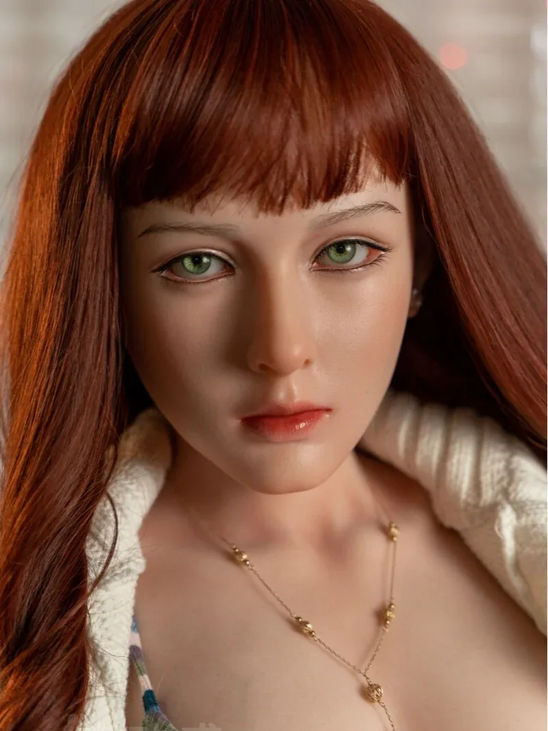 F652—Heidi 158cm\/5ft1 Luxury Silicone E Cup Japanese Woman Redhead Sex Doll|Jiusheng Doll view 4