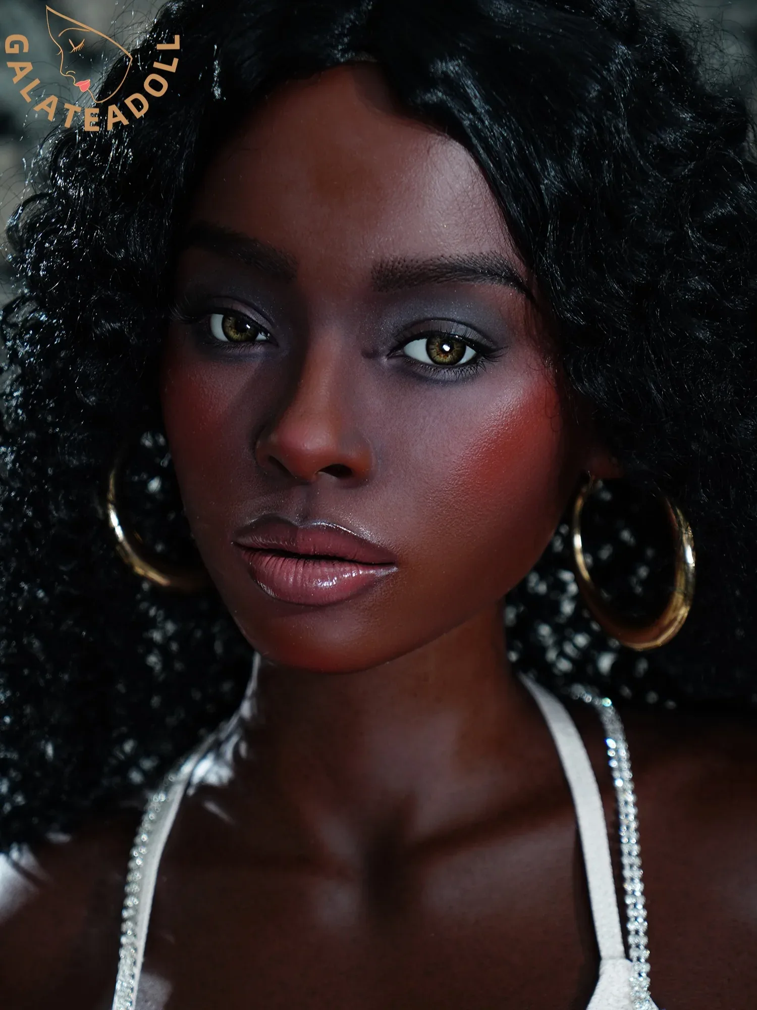F7615-163cm D Cup Silicone Black Sex Doll | Galatea doll view 4