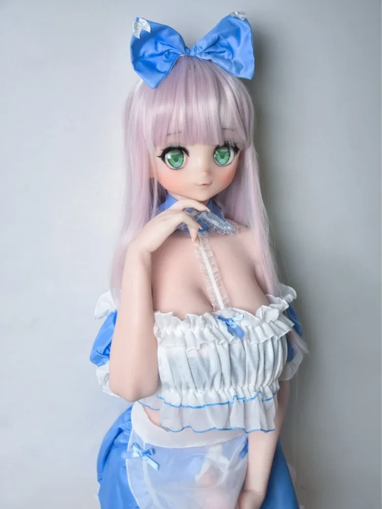 F5573-150cm\/5ft-27.5kg Petite Anime Futa Shemale Silicone Sex Doll with Customizable Detachable Dildo | Elsa Babe view 10