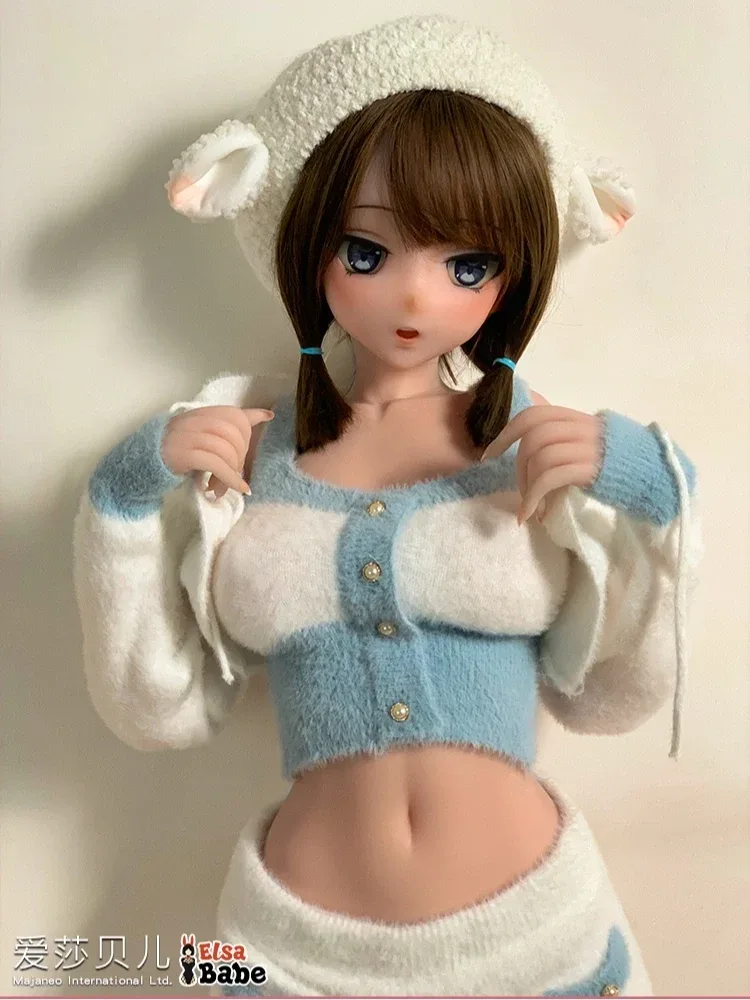 F8018-150cm\/5ft-27.5kg Silicone Flat Chest Japanese Sex Doll – Loli Style Asian Doll | Elsa Babe view 3
