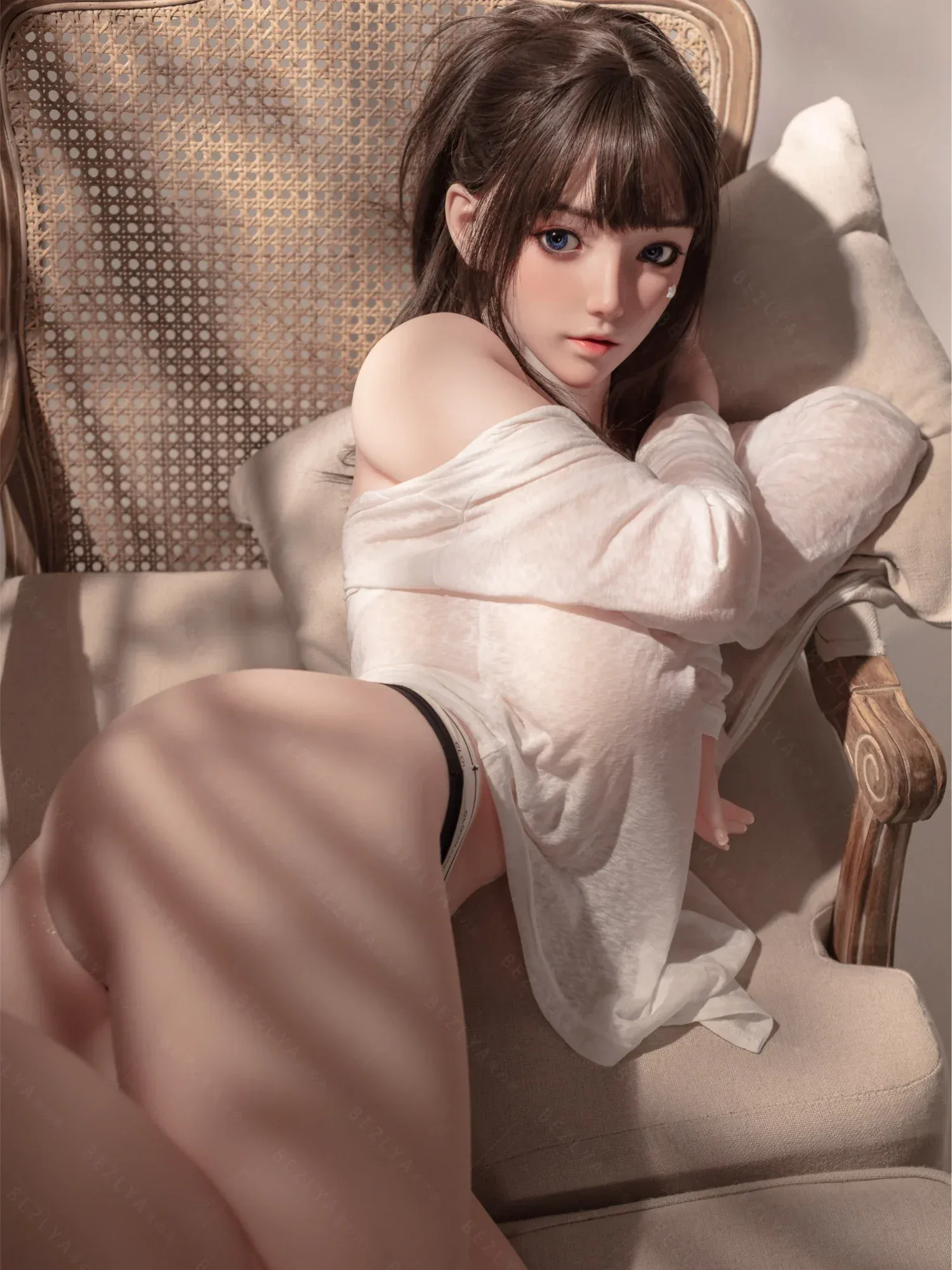 F7151-155cm(5.1ft)-40kg 2.0 G Cup Japanese Young Big Breast Sex Doll – Girl Next Door Style with Triple Pleasure Tunnels｜Bezlya Doll view 4