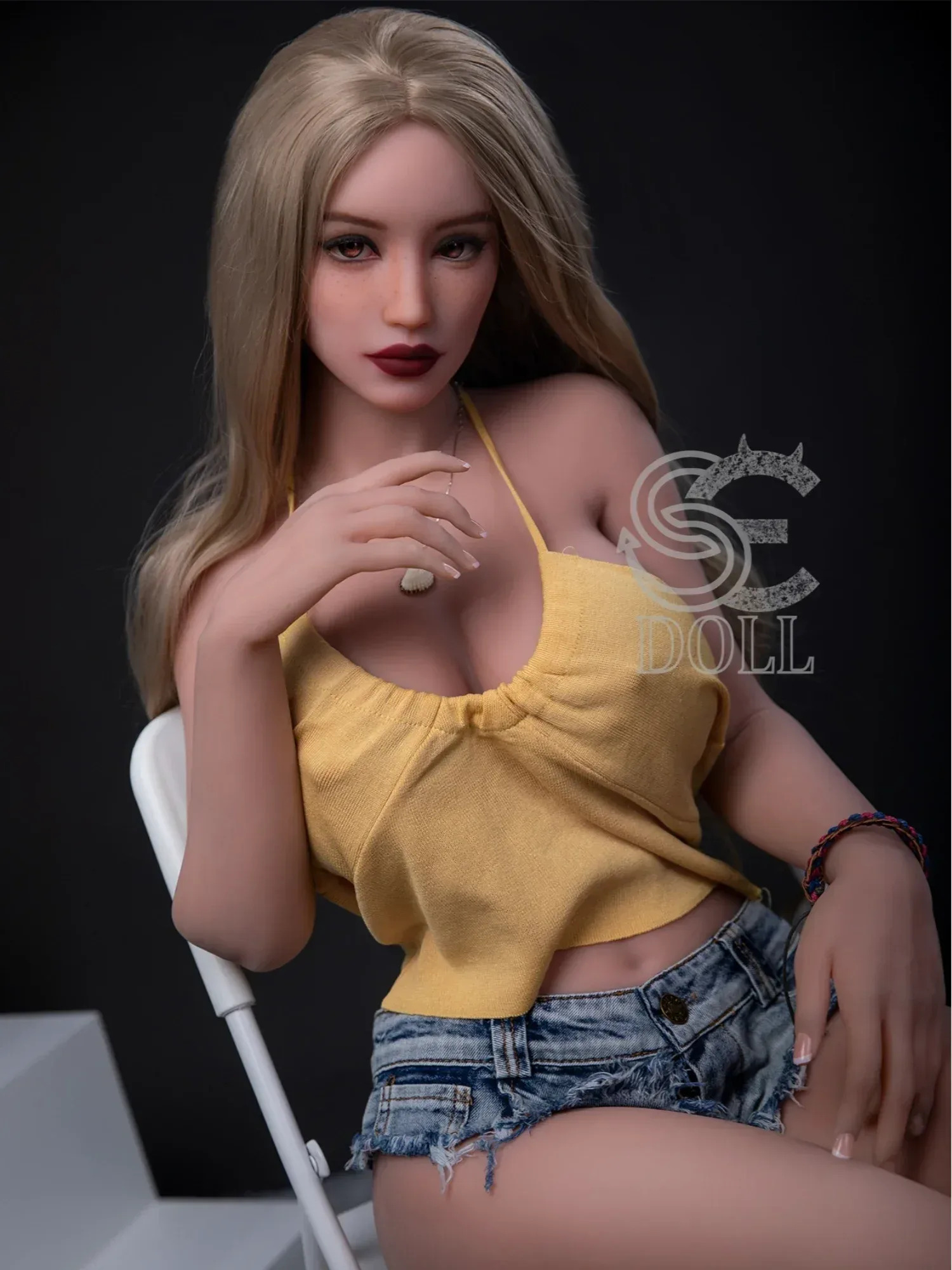 F3689-161cm(5.3ft)-35kg Amelia F Cup TPE Blonde Sexy Latina Love Doll|SE Doll view 4