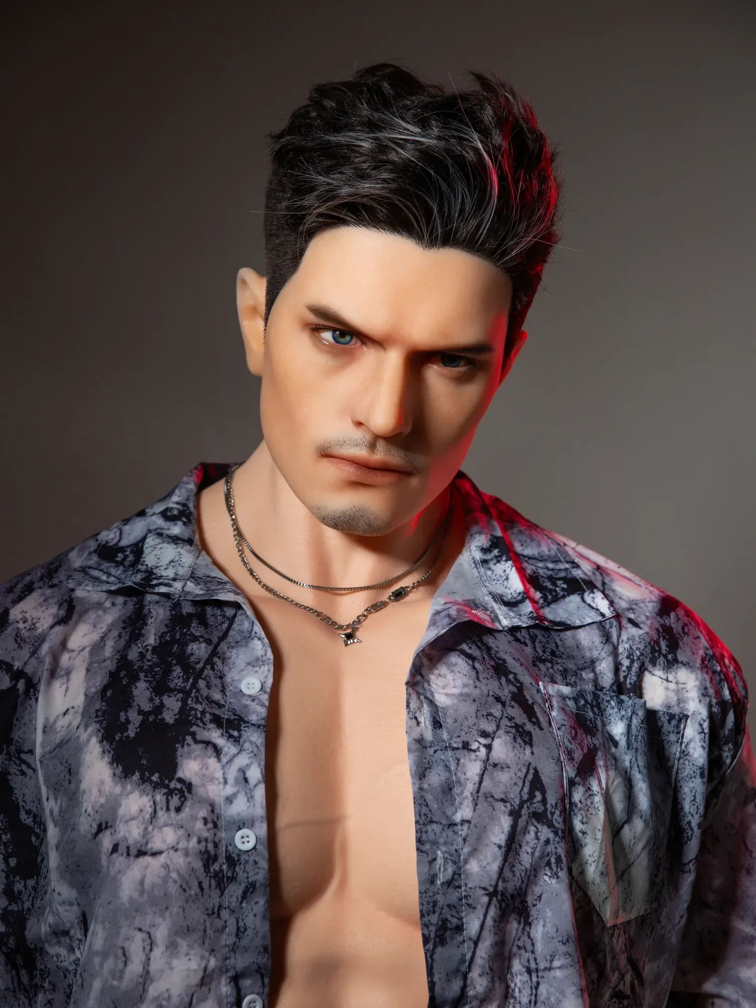 F5998-175cm\/5ft9-49kg Full Size ROS Head Silicone Male Sex Doll For Women With Hair Transplant | Qita doll view 7