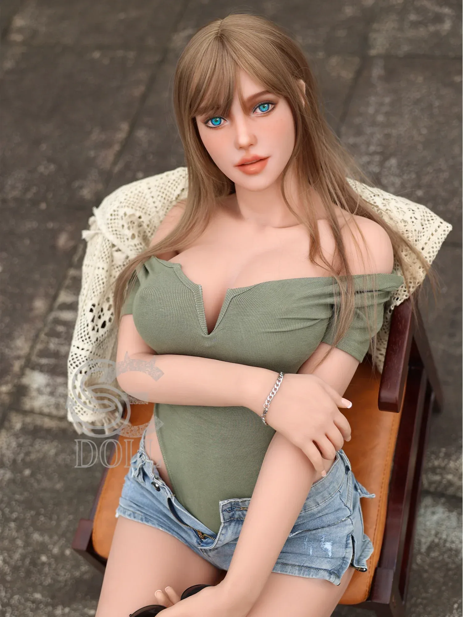F3751-168cm(5.5ft)-41kg F Cup TPE Blonde European Anime Cute Young Big Boobs Love Doll|SE Doll view 3